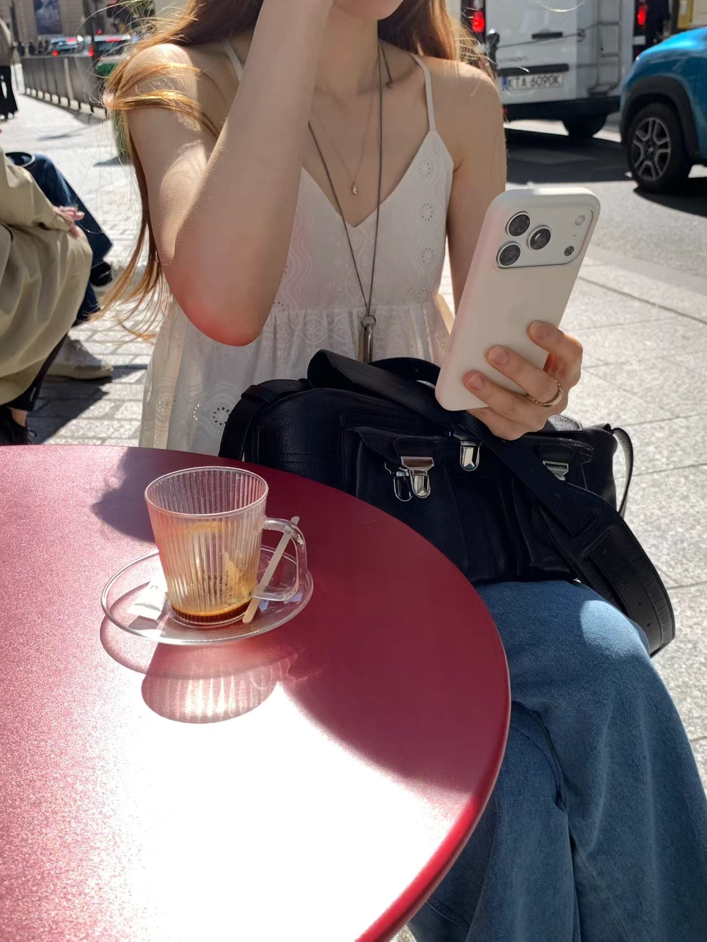 Angel Korea 夏雕花美背細肩帶