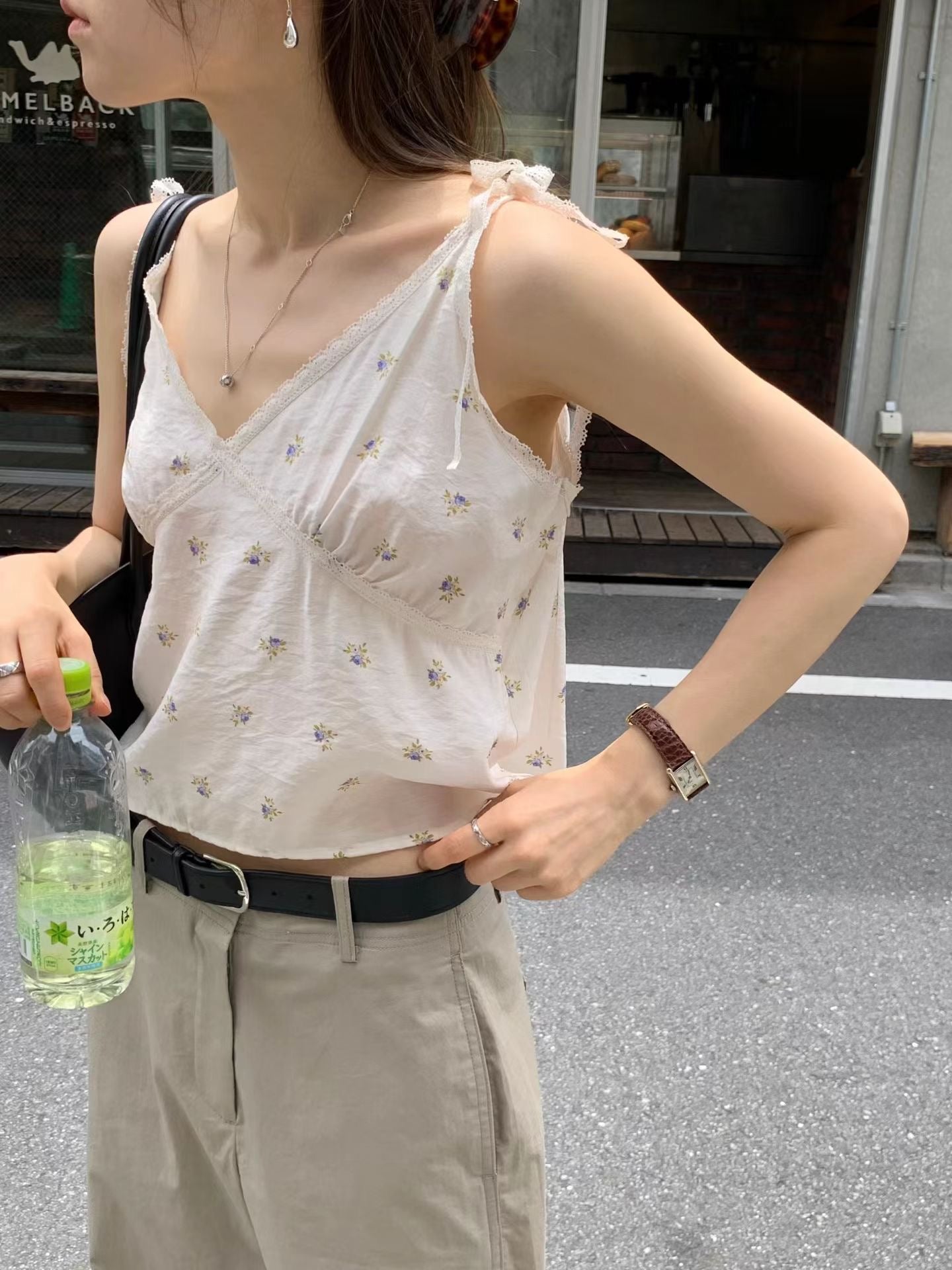 Angel Korea 夏小甜美綁帶背心