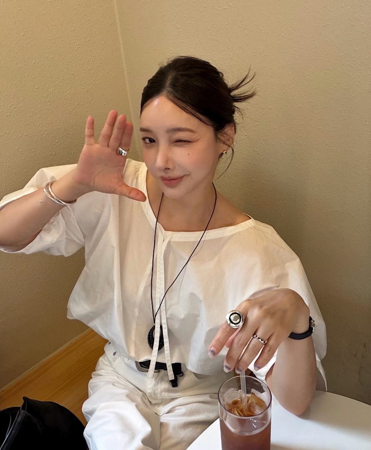 Angel Korea 夏綁帶簡約上衣