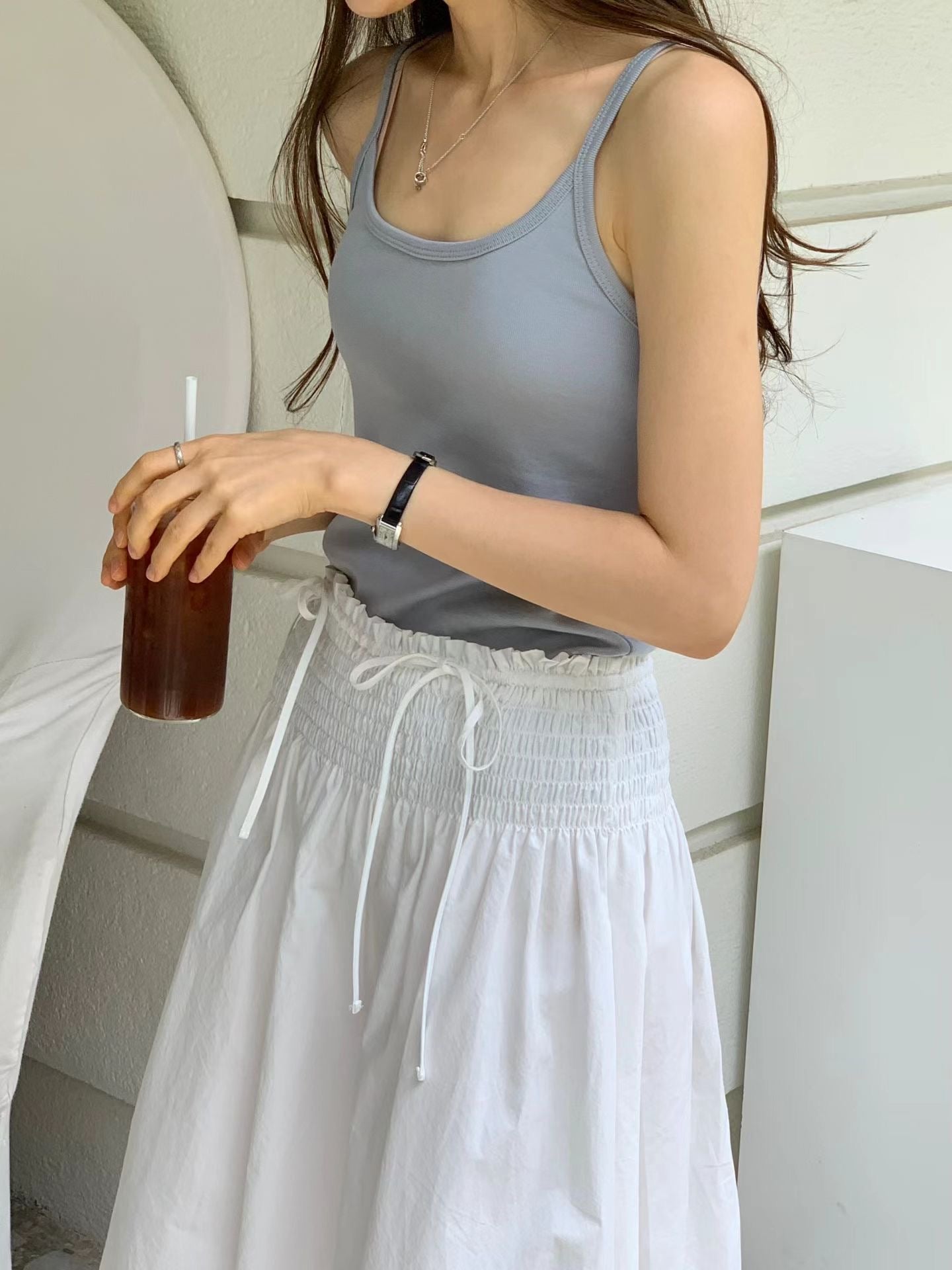 Angel Korea 夏抓皺長裙