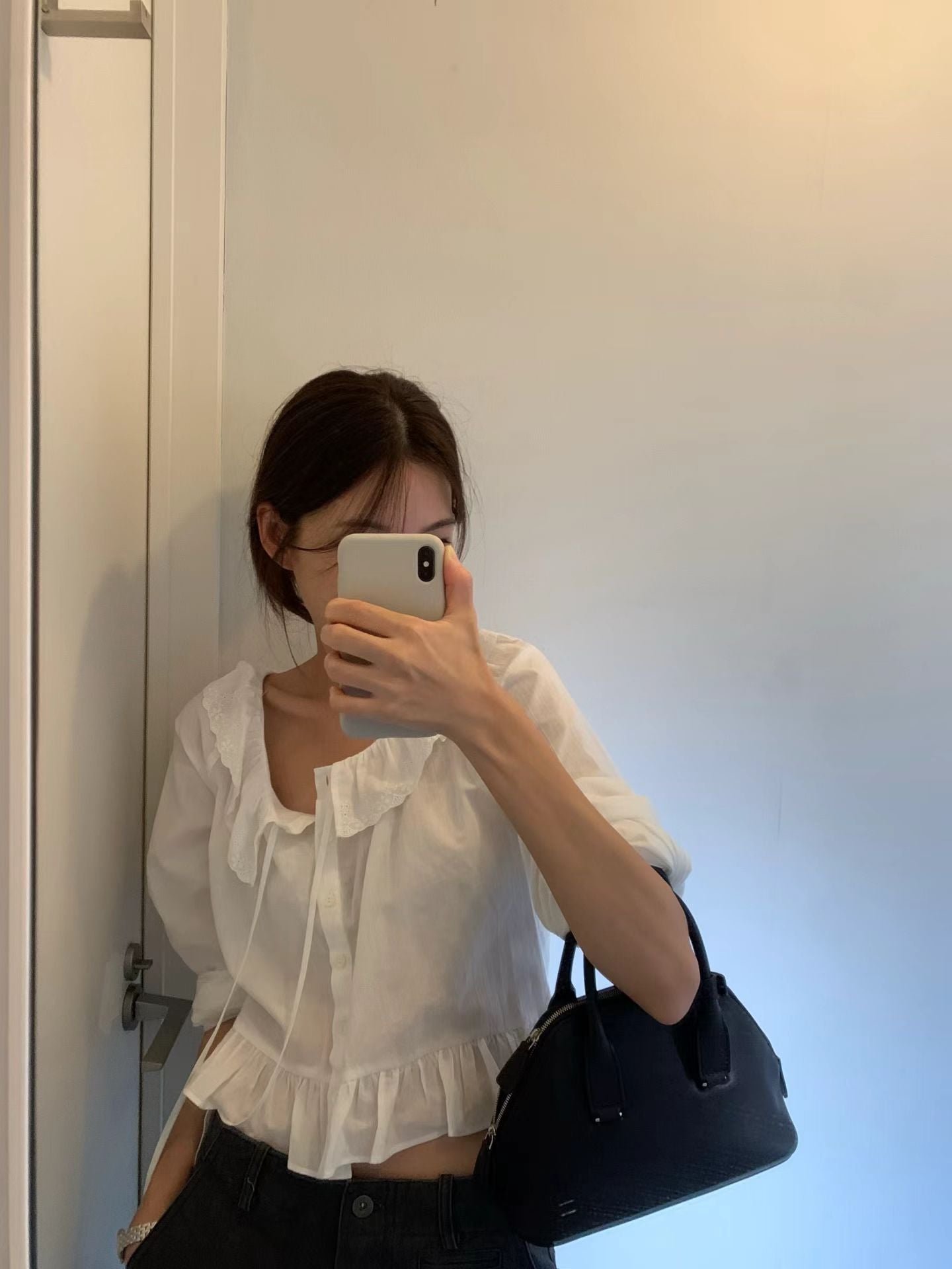 Angel Korea 秋 荷葉可愛上衣O29
