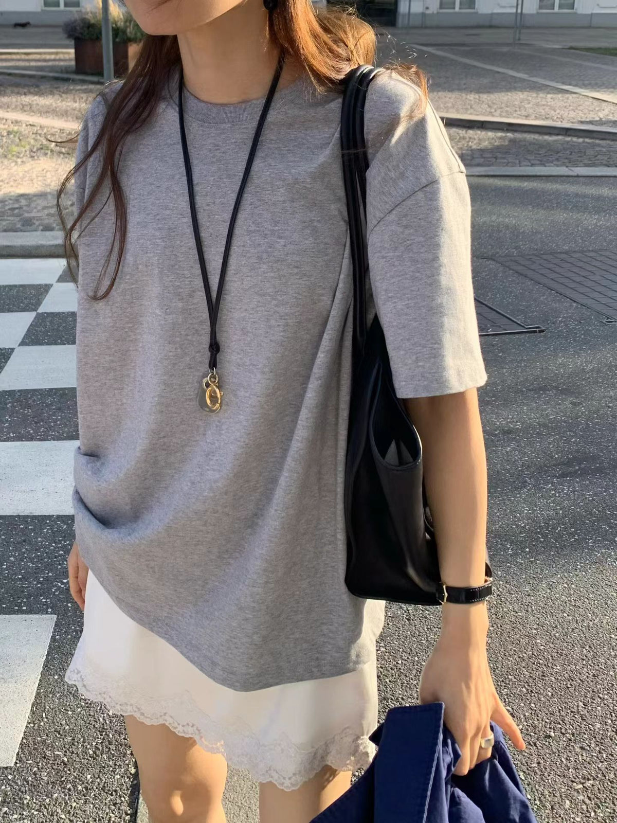 Angel Korea 秋寬鬆素踢O06