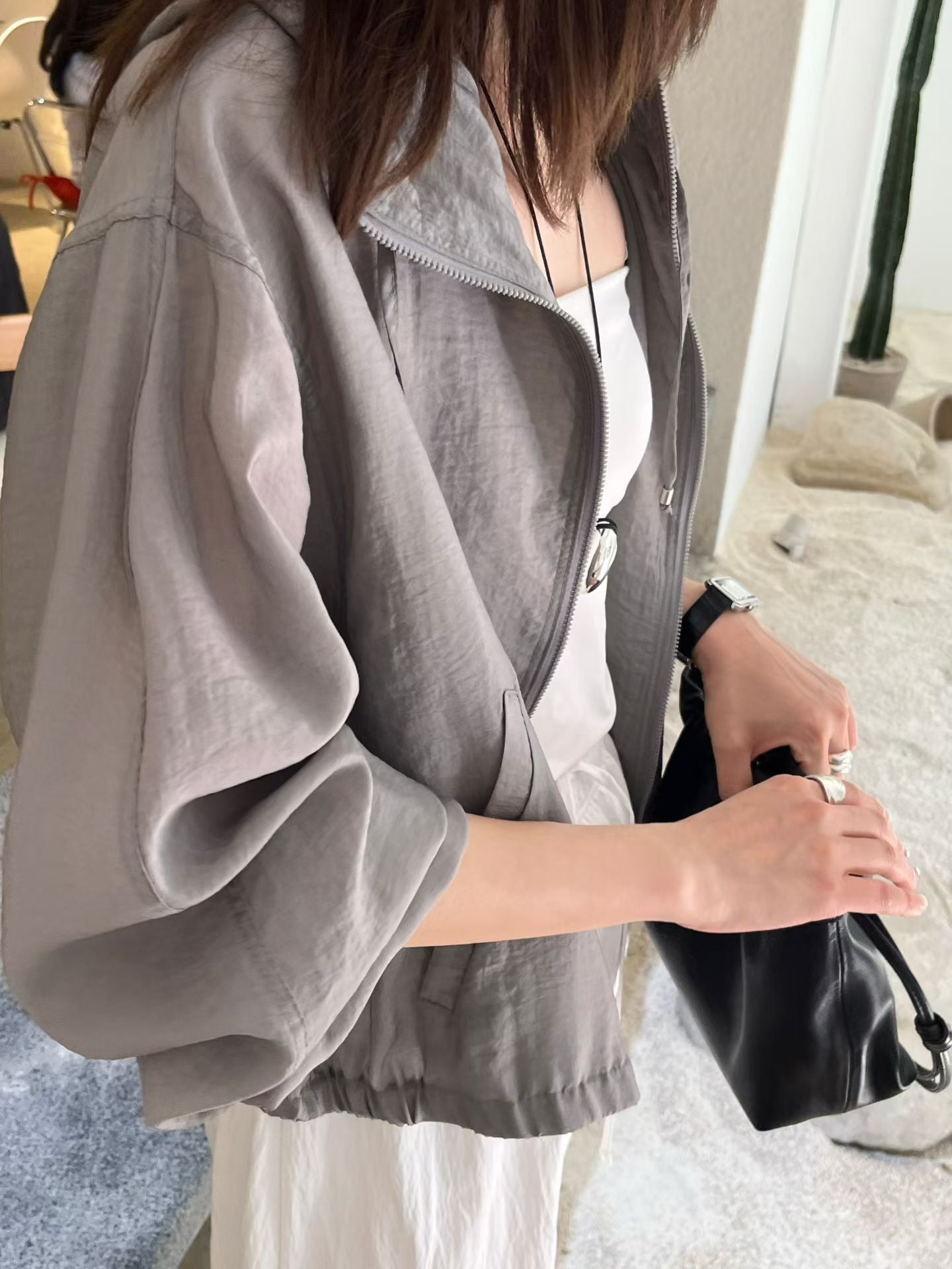 Angel Korea 夏連帽超薄外套