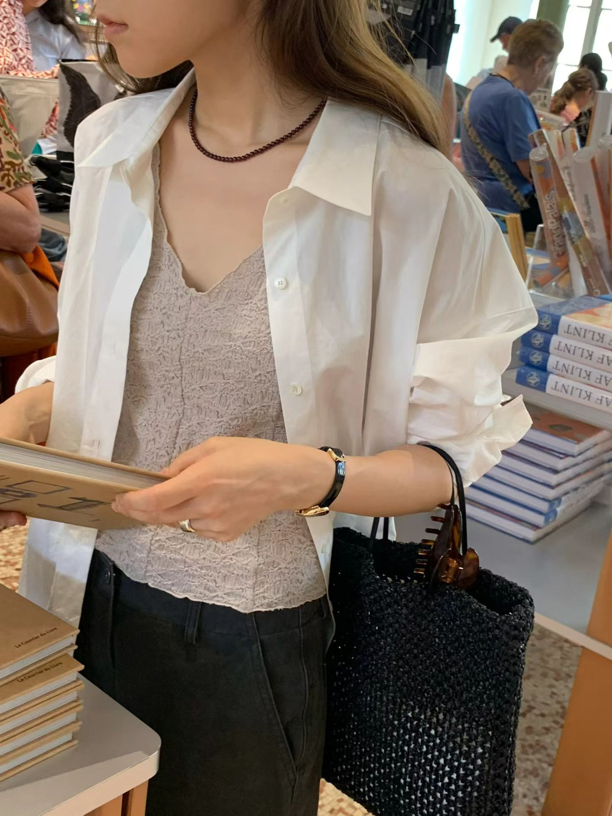 Angel Korea 秋柔霧肌理背心O08