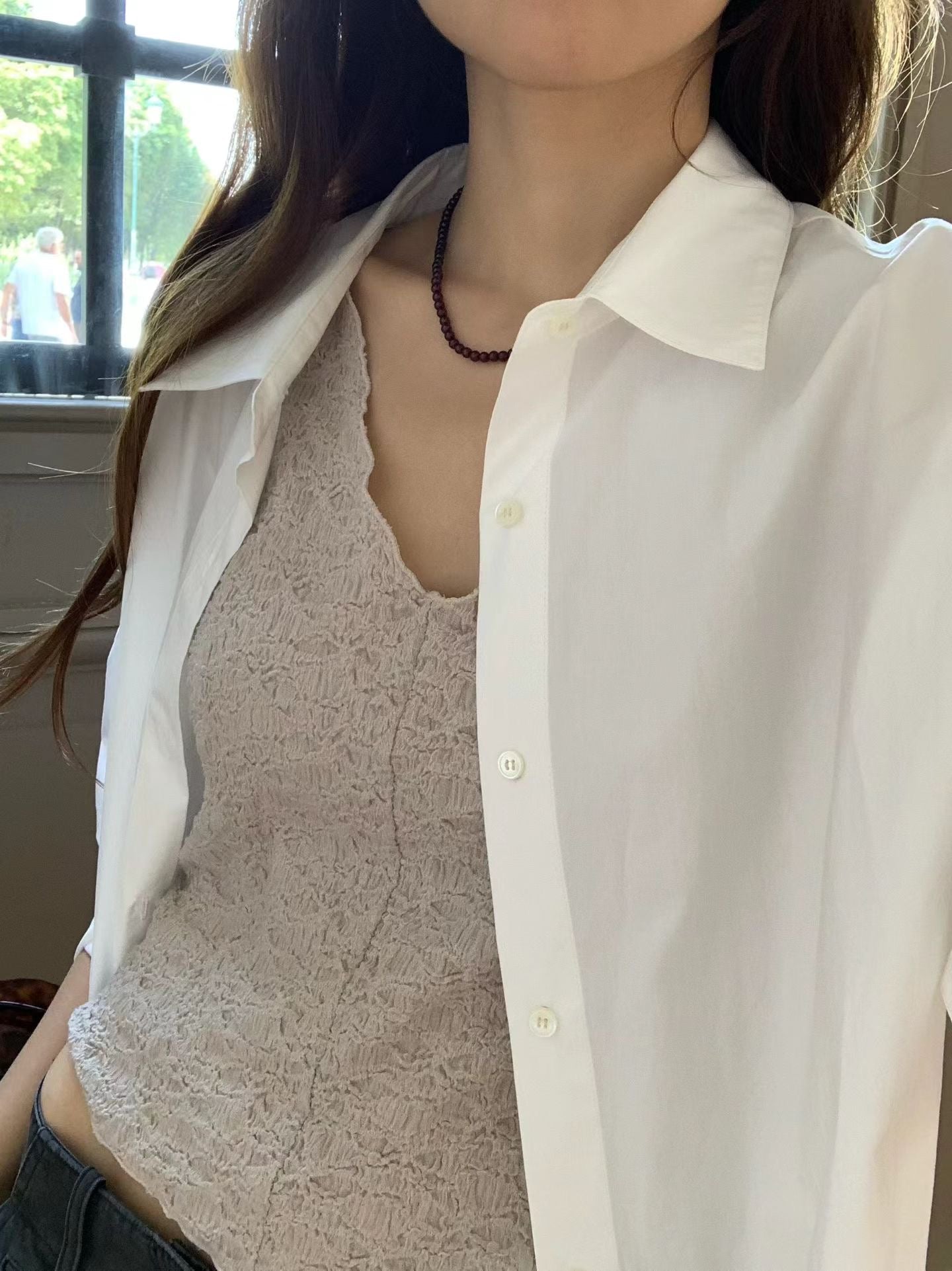 Angel Korea 秋柔霧肌理背心O08