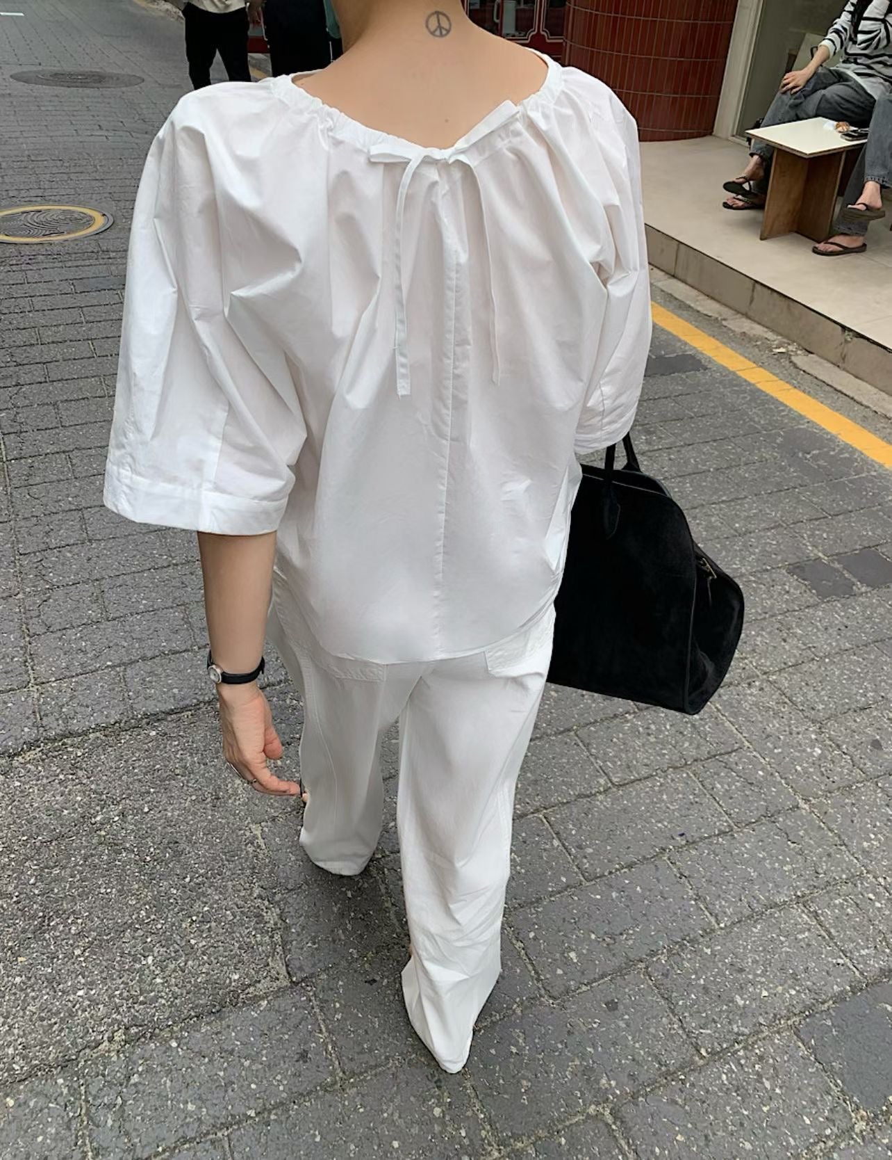 Angel Korea 夏綁帶簡約上衣