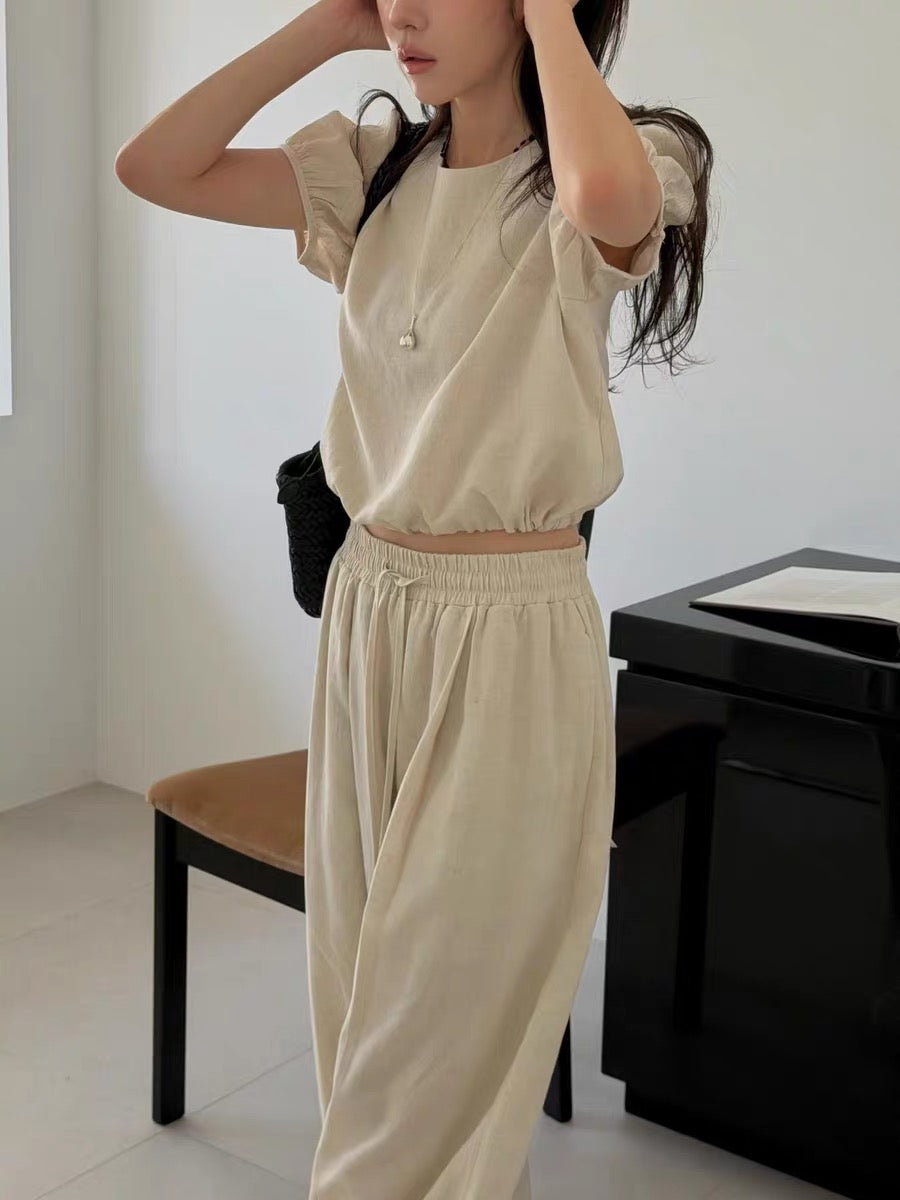 Angel Korea 夏亞麻套裝 5852