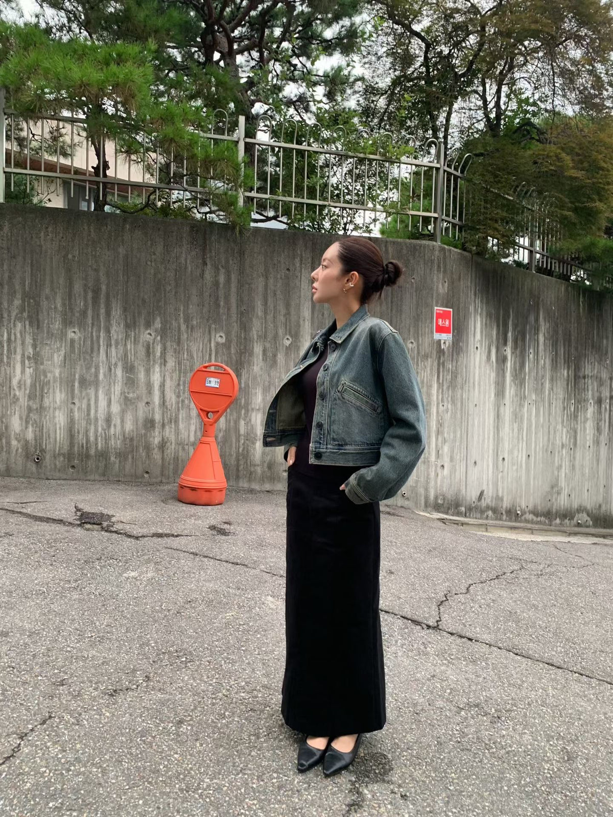Angel Korea 秋復古牛仔外套