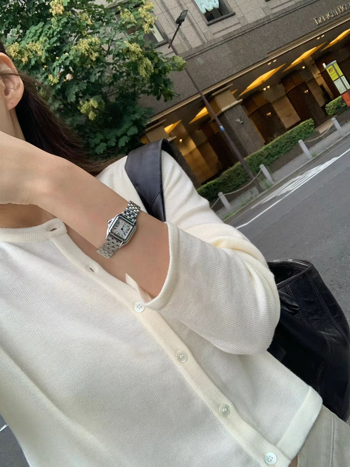 Angel Korea 秋絲質羊毛排釦外O18
