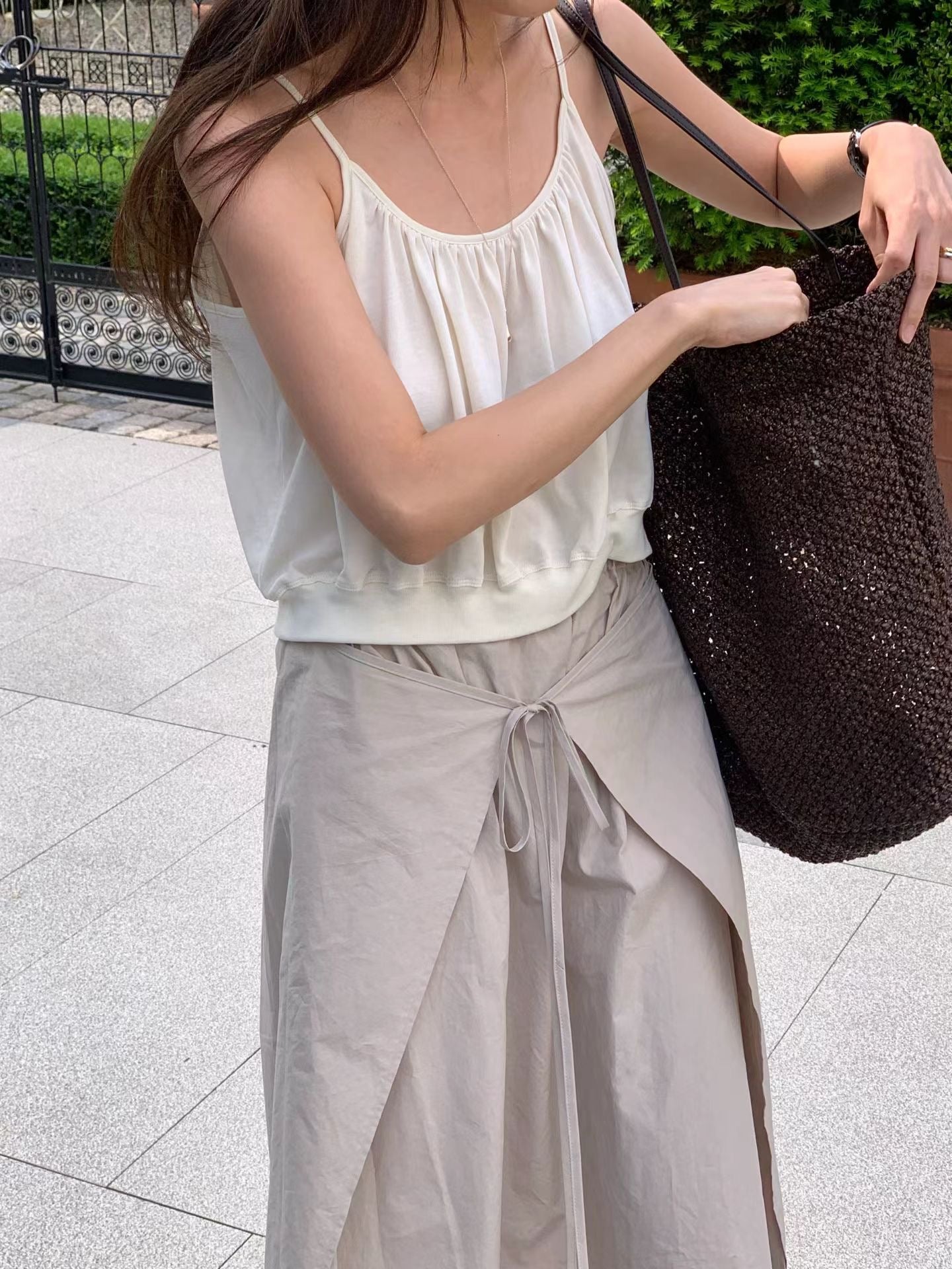 Angel Korea 夏造型綁帶長裙