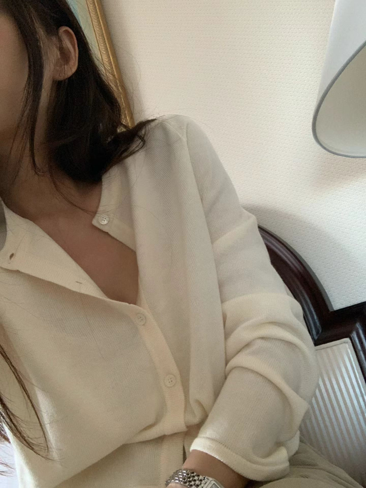 Angel Korea 秋絲質羊毛排釦外O18