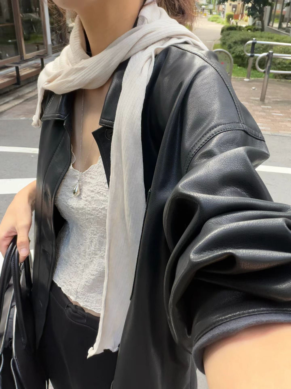 Angel Korea 秋柔霧肌理背心O08
