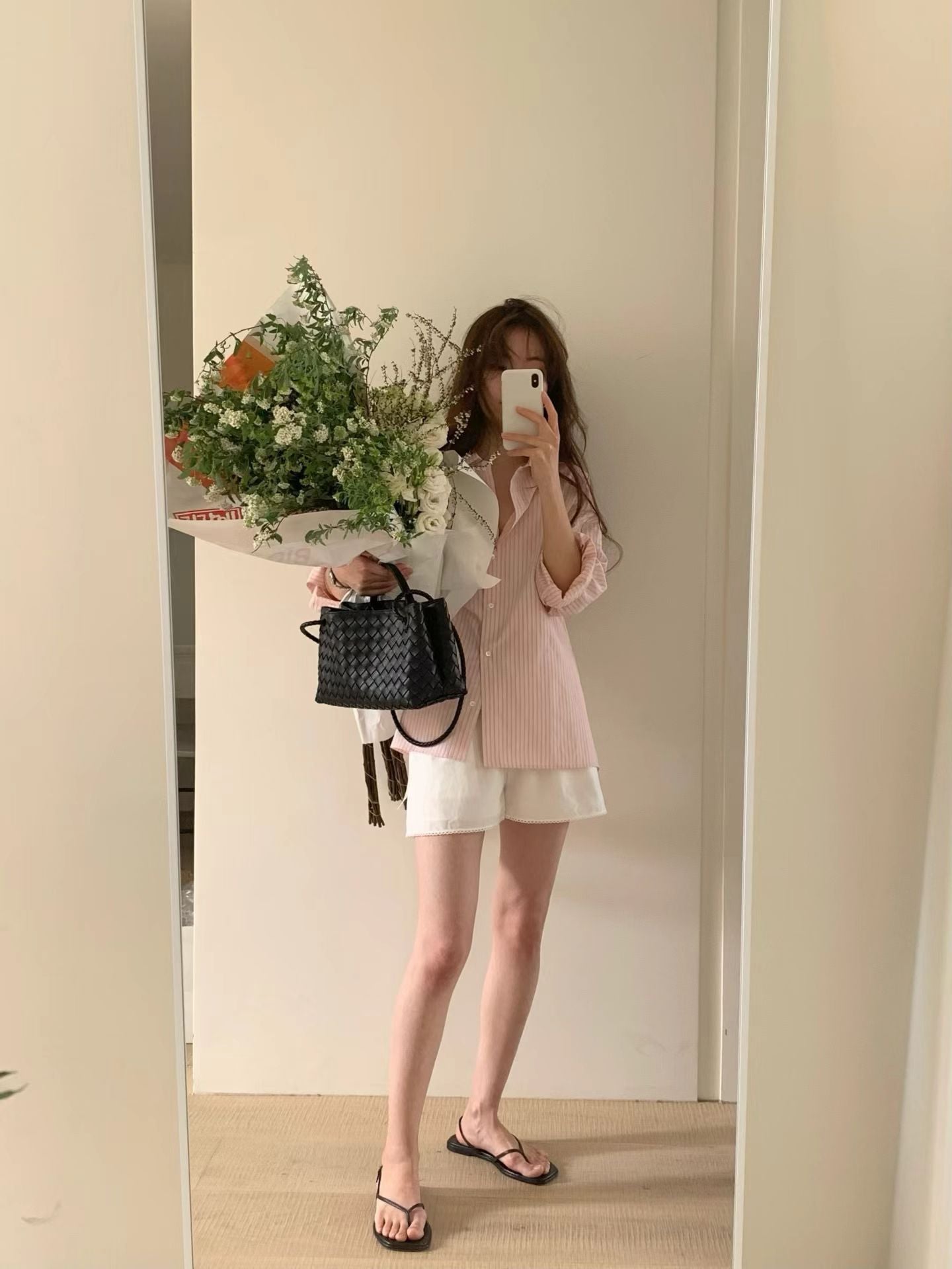 夏回歸粉紅襯衫