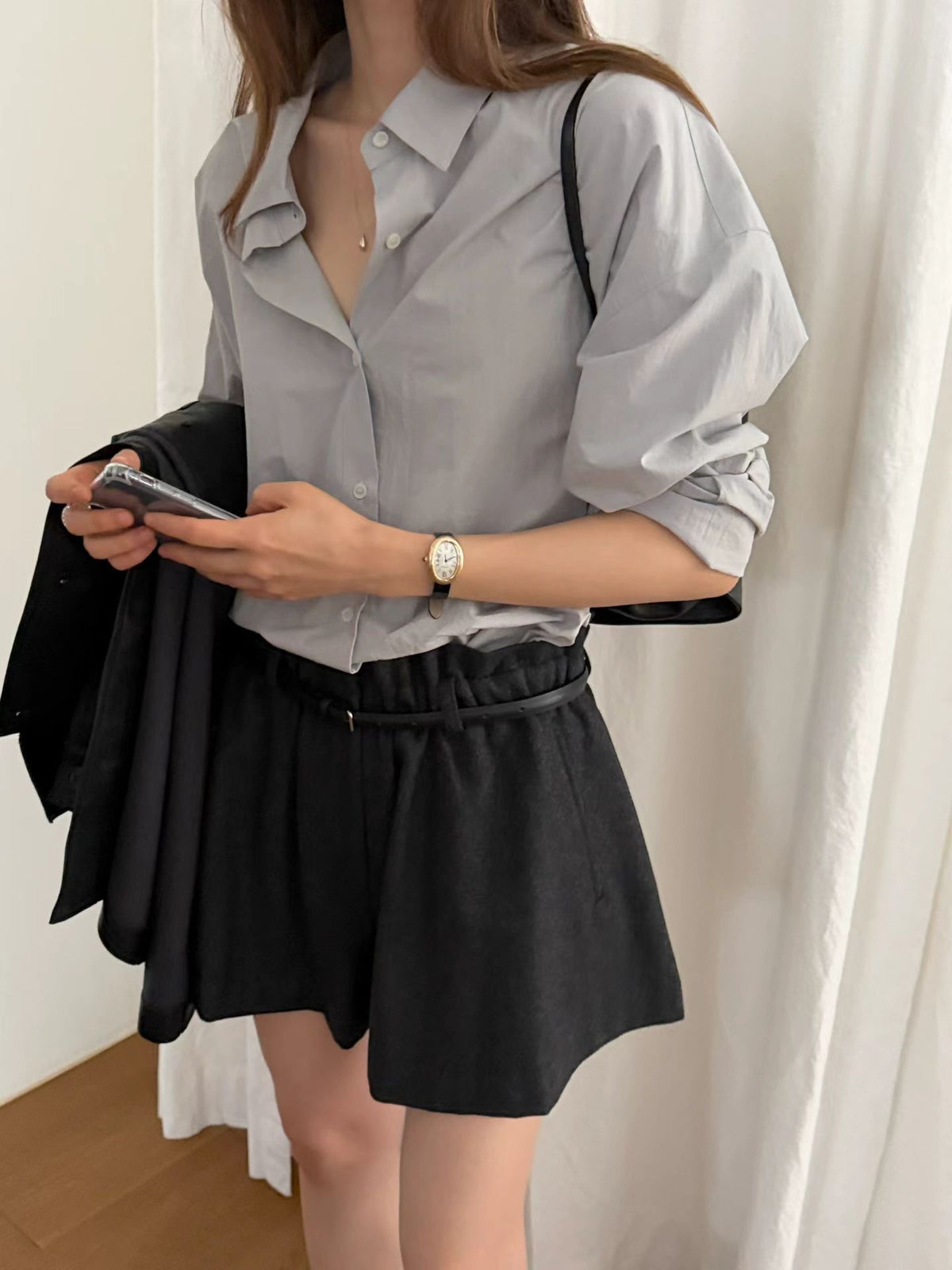 Angel Korea 秋回歸花苞褲裙O59