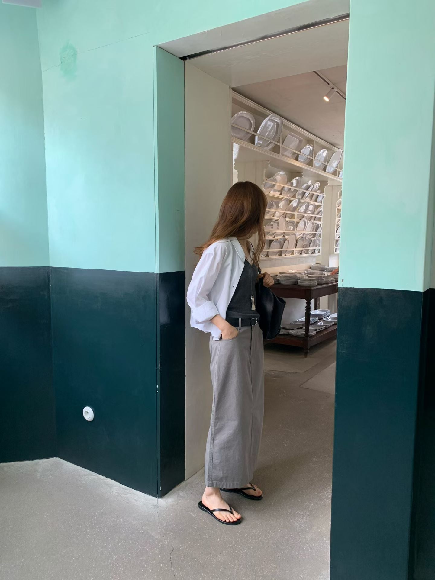 Angel Korea 秋直筒長裙O63