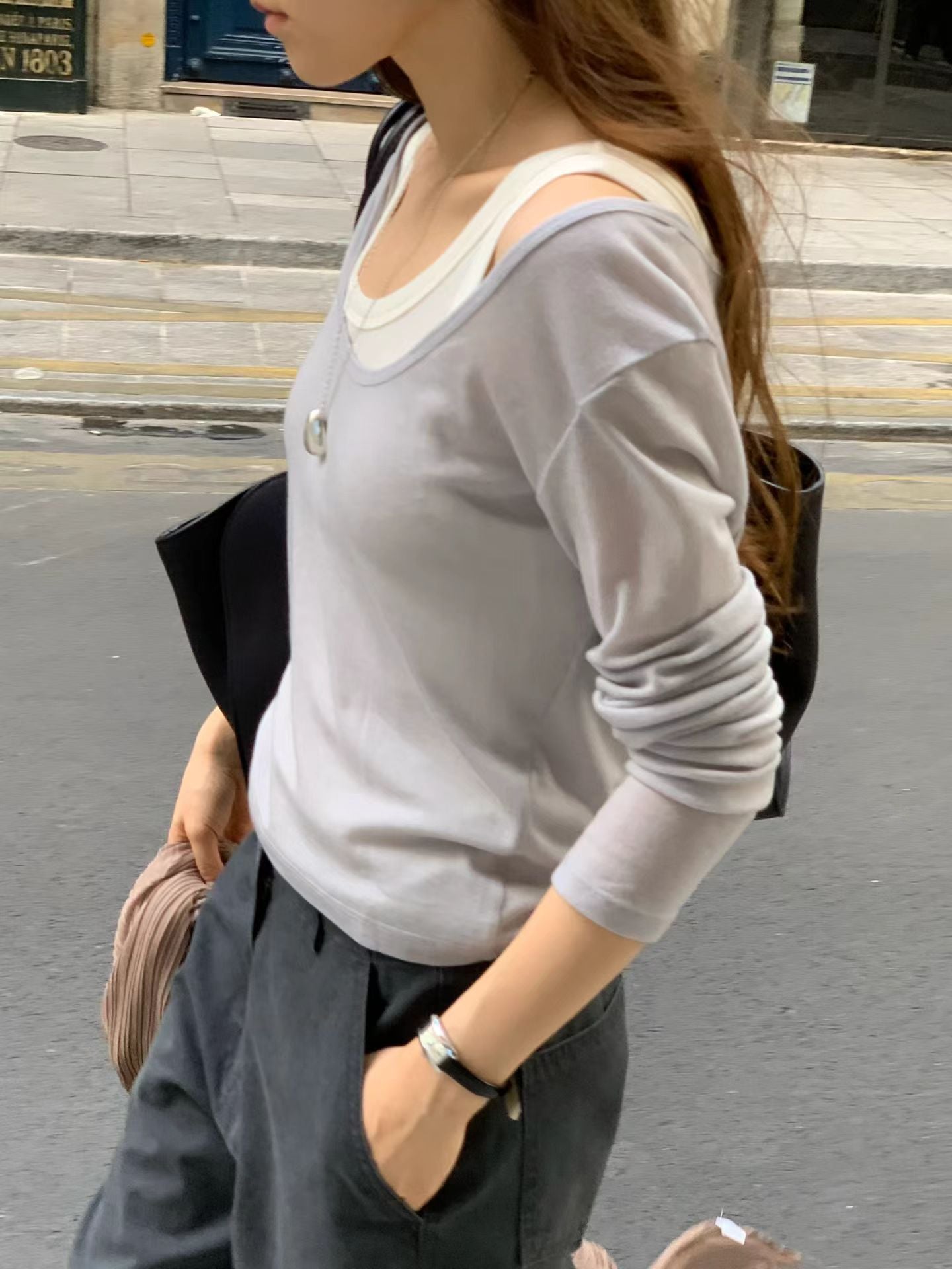 Angel Korea 秋 柔軟後美背踢O12