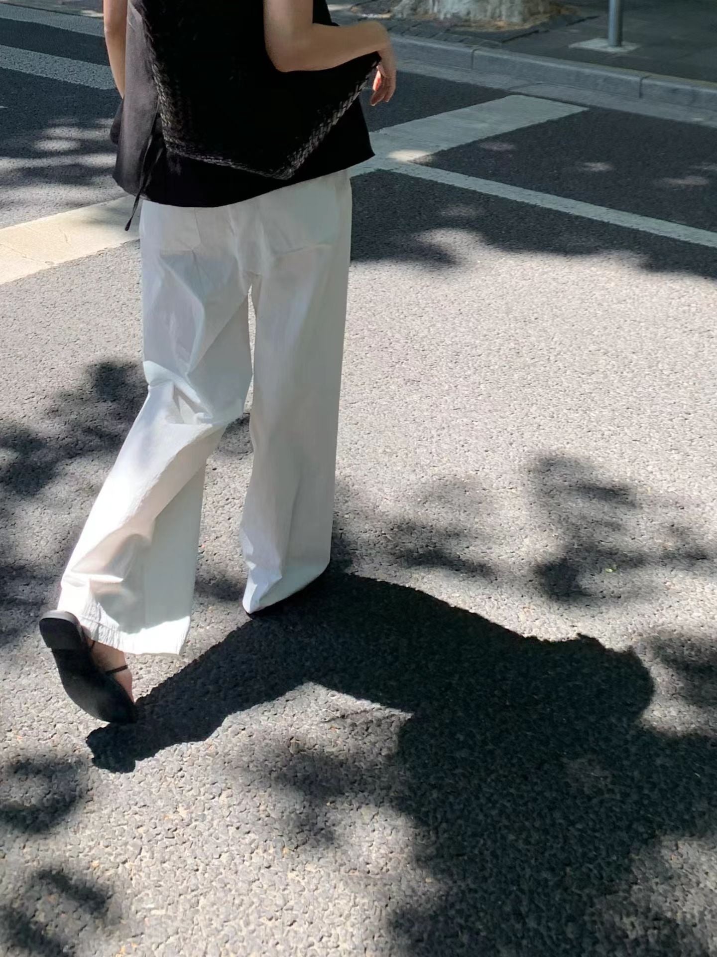 夏薄直挺長褲