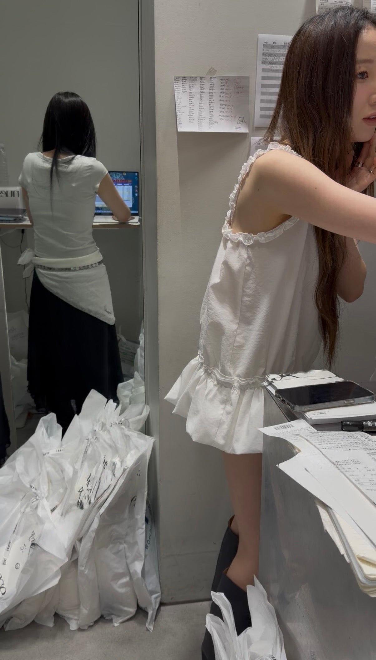 Angel Korea 夏爆單捲邊短洋