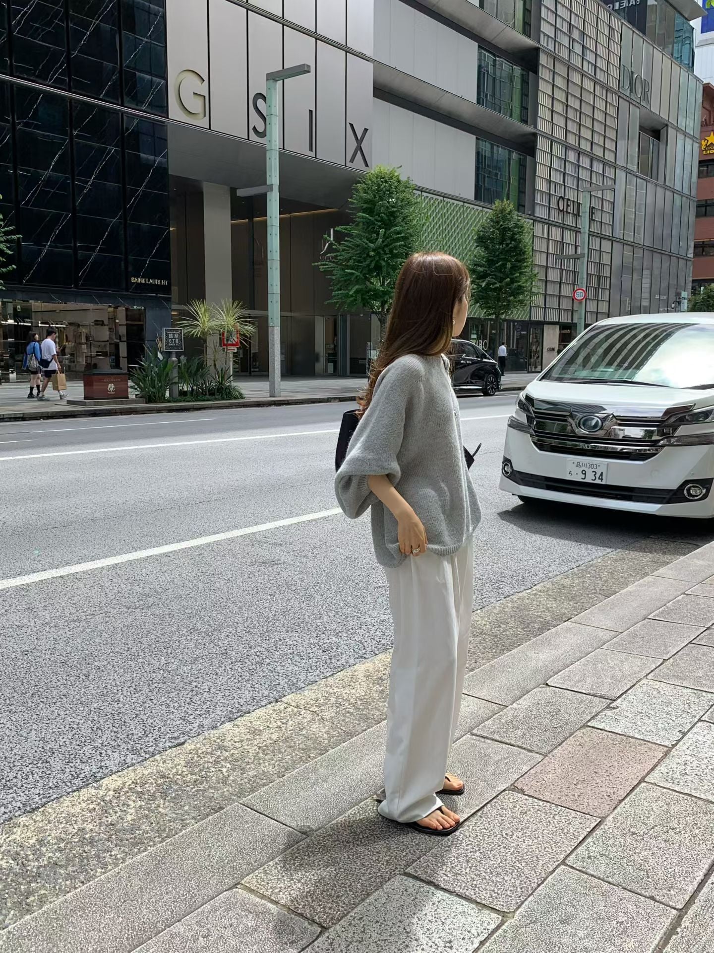 Angel Korea 秋可愛澎袖針織衫O71