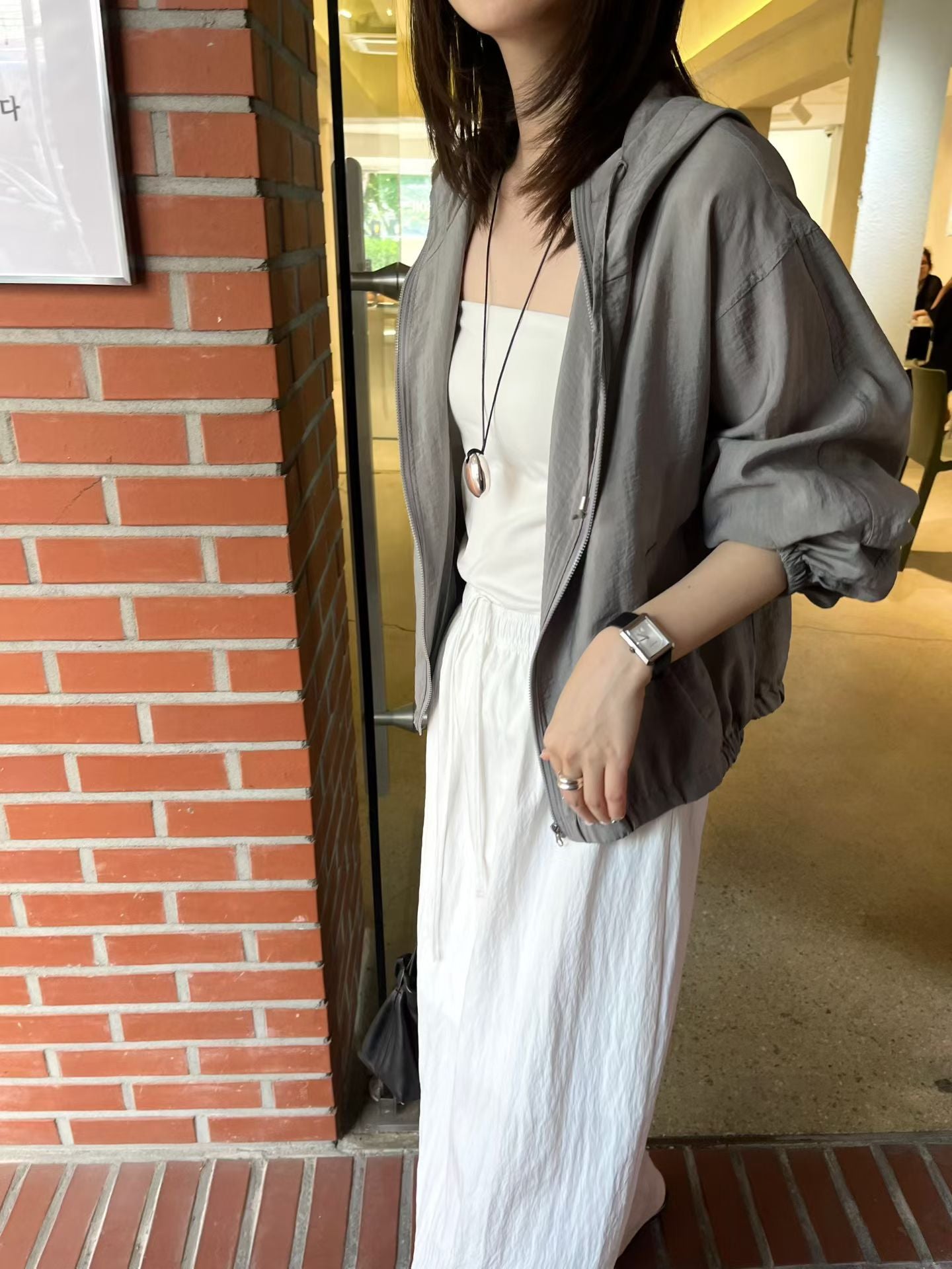 Angel Korea 夏連帽超薄外套