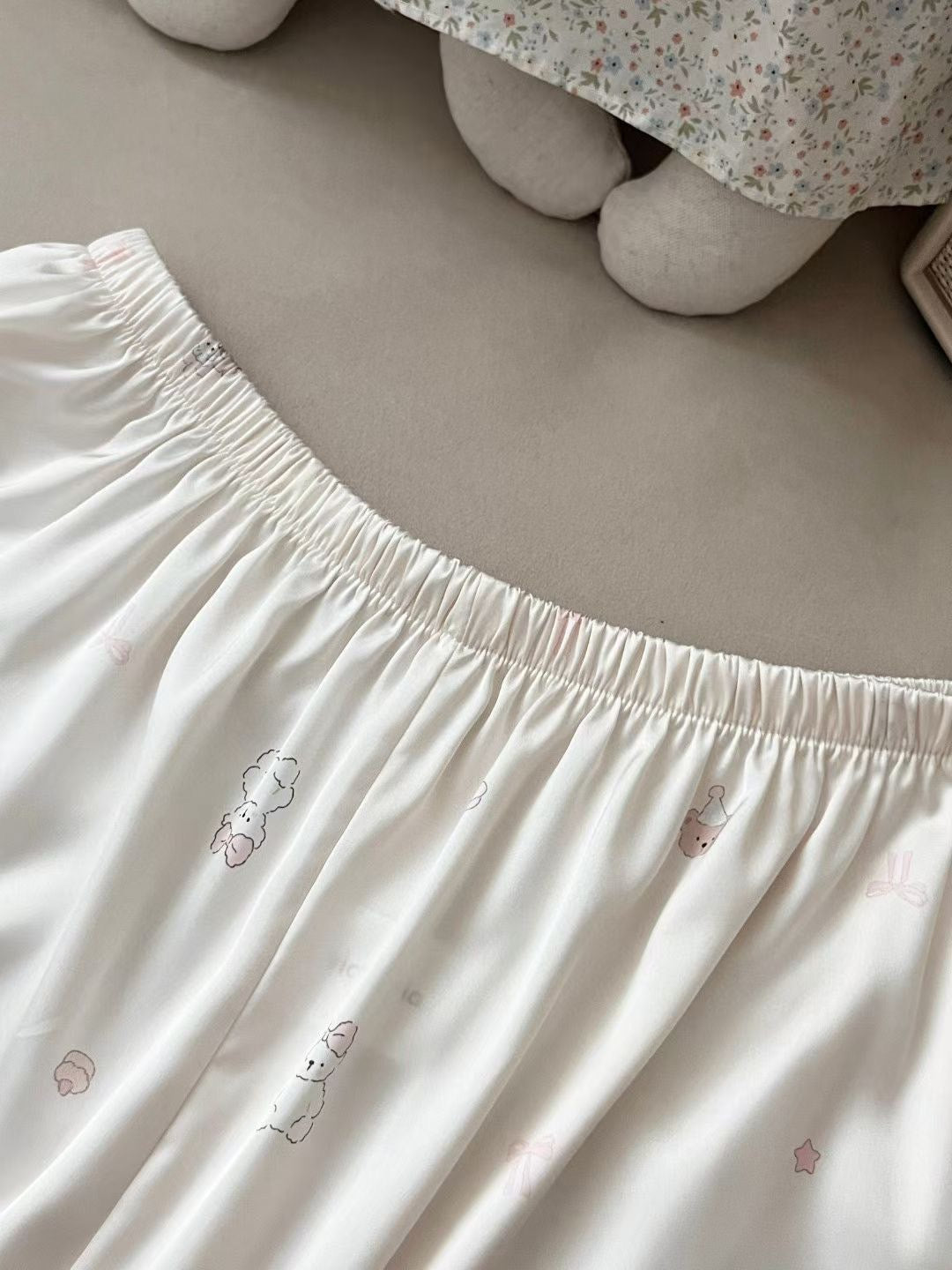 Angel Korea 絲質狗狗蕾絲睡衣套裝
