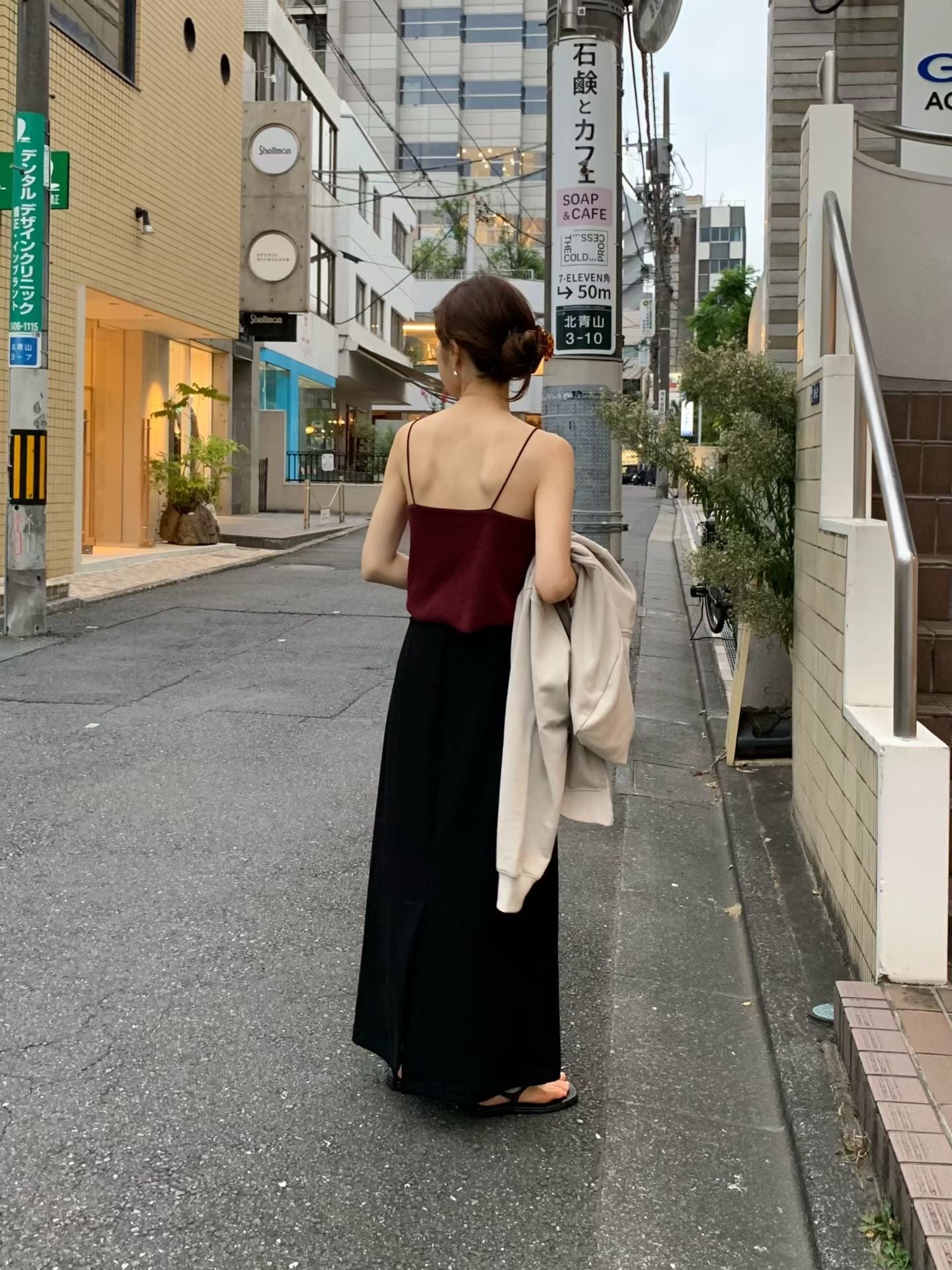 Angel Korea 秋極細短針織背心O70