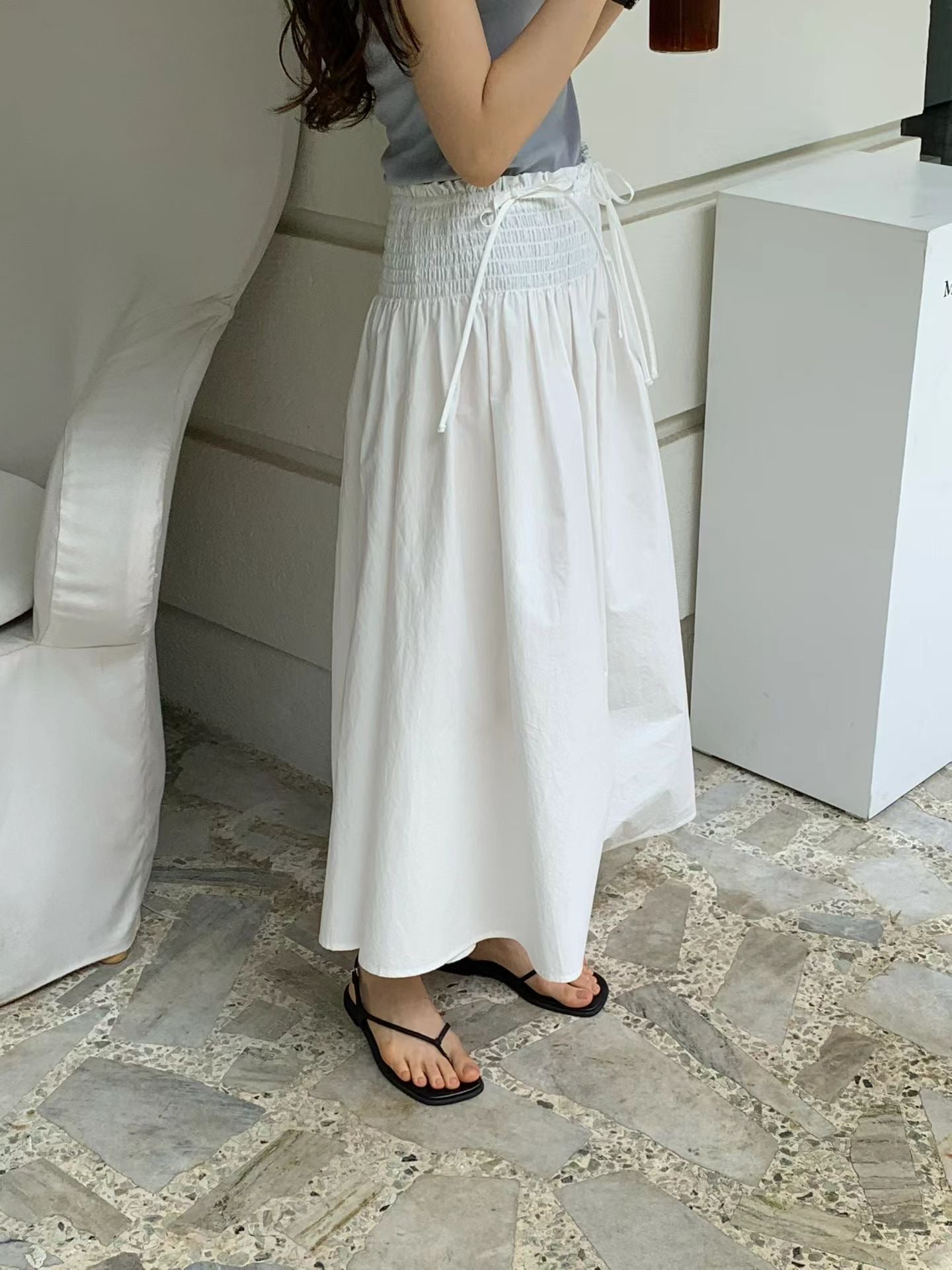 Angel Korea 夏抓皺長裙