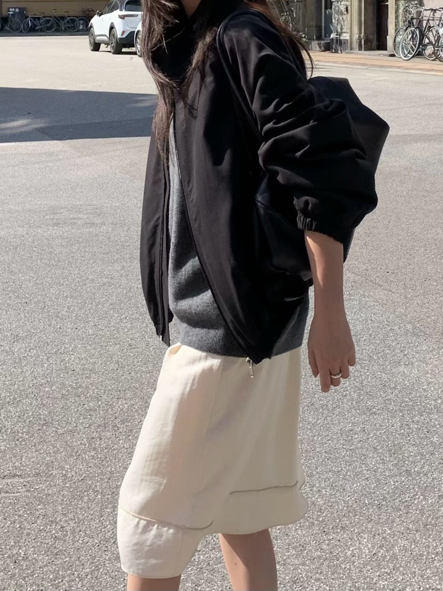 Angel Korea 秋拉鍊風衣外K10