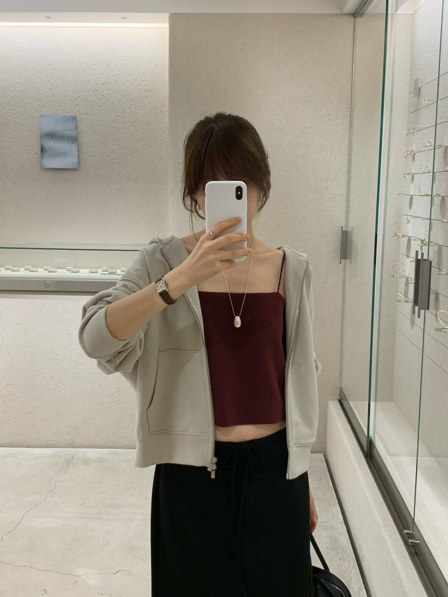 Angel Korea 秋極細短針織背心O70