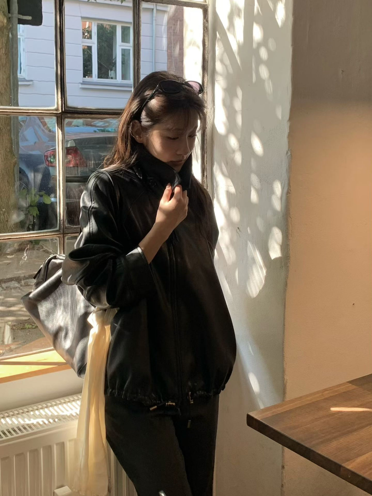 Angel Korea 秋推薦抽繩皮外K06
