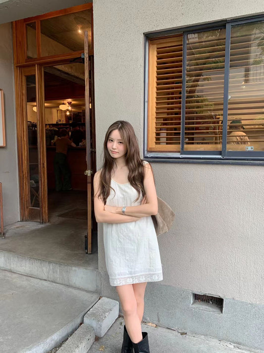 Angel Korea夏雕花ops短洋