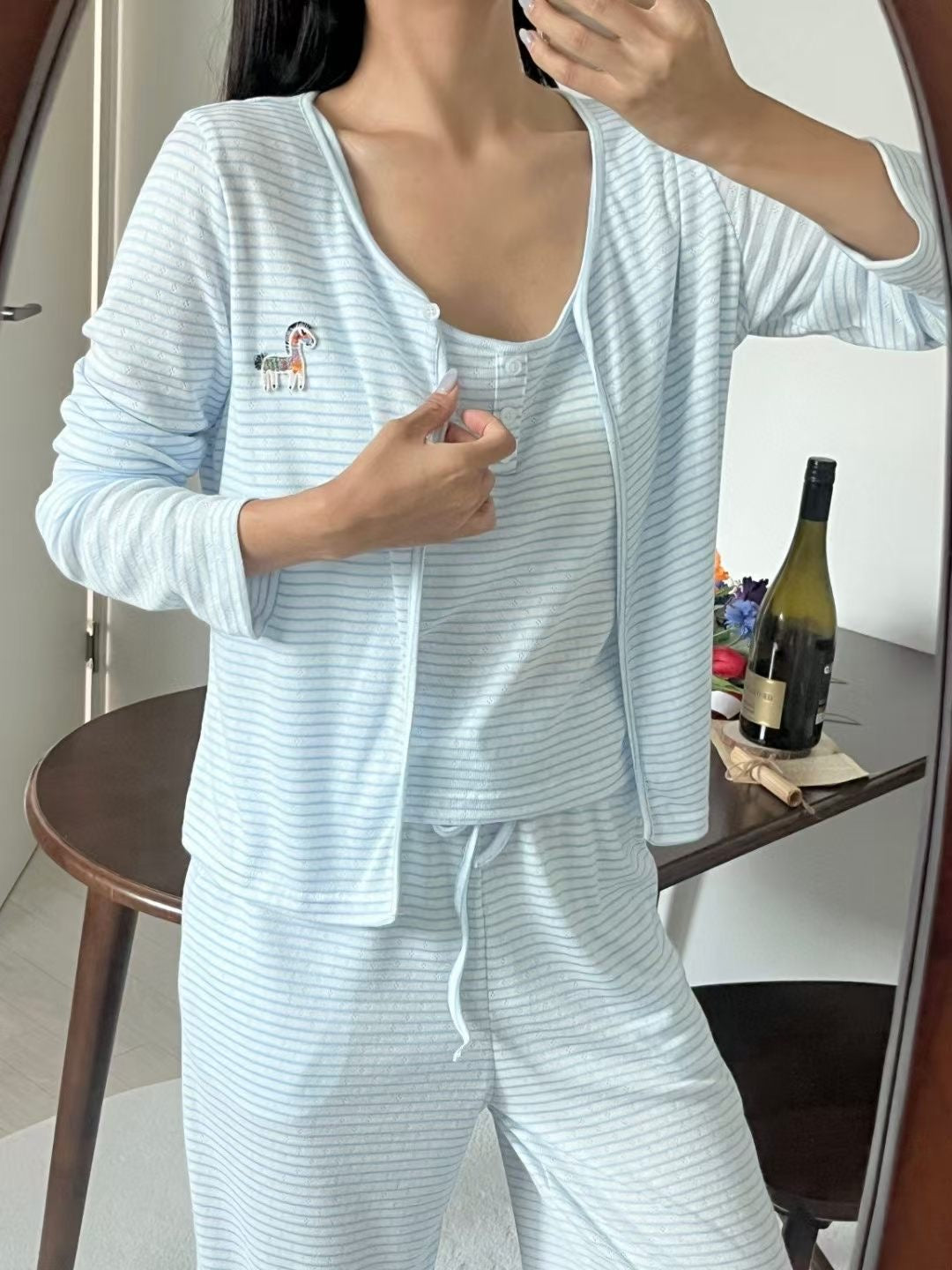 Angel Korea 小馬條文睡衣套裝