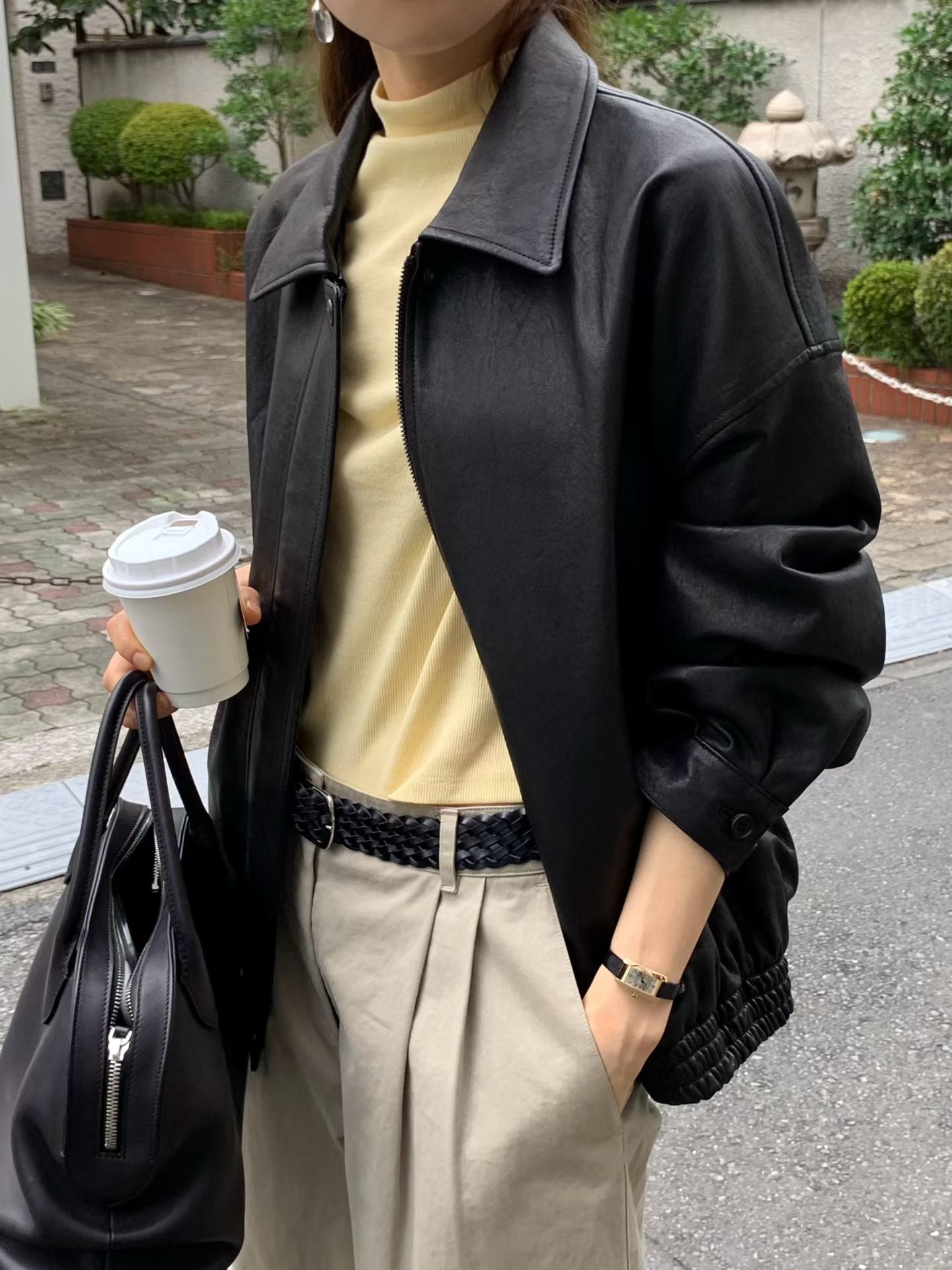 Angel Korea 義大利真皮外套O77