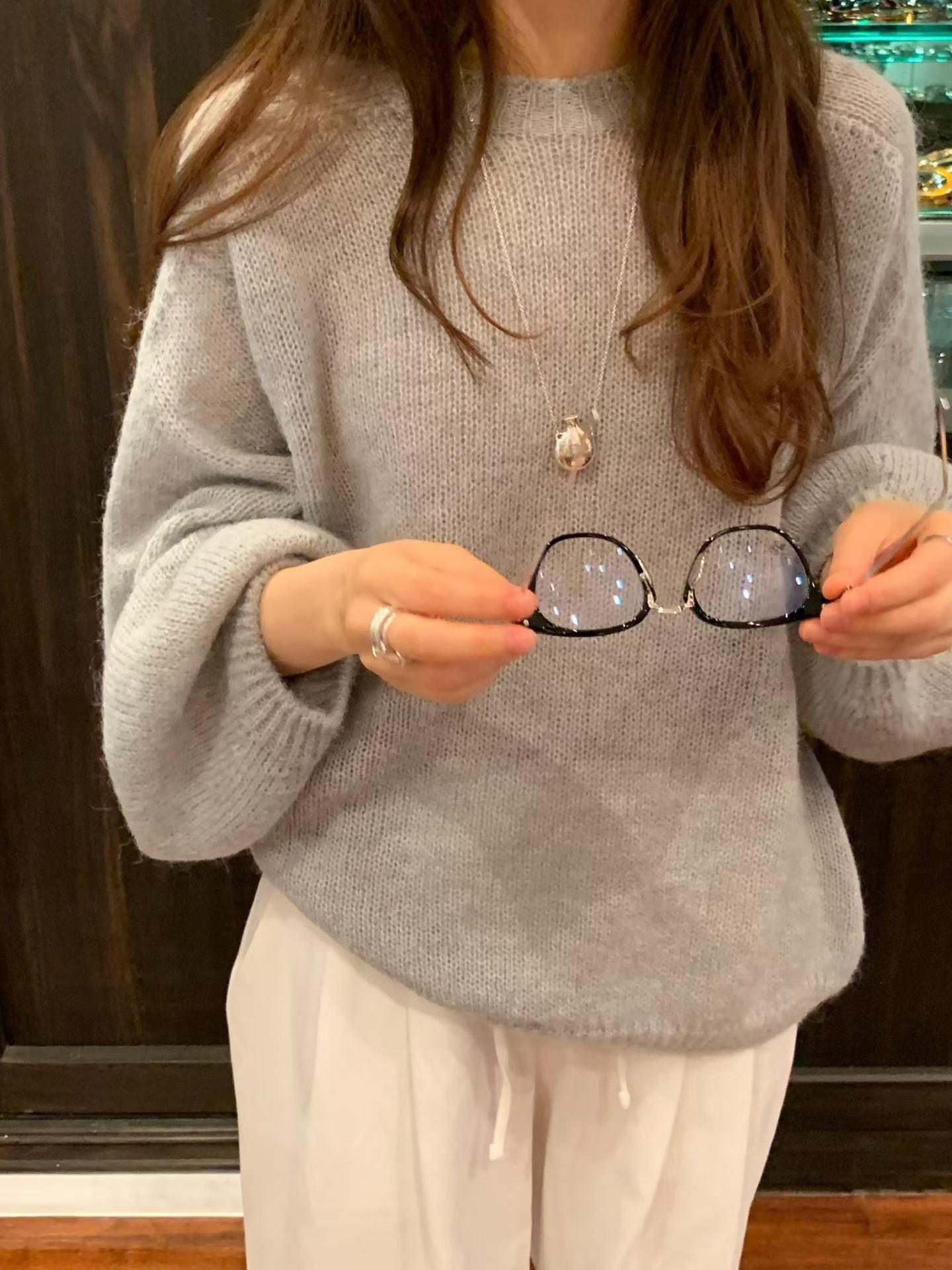 Angel Korea 秋可愛澎袖針織衫O71