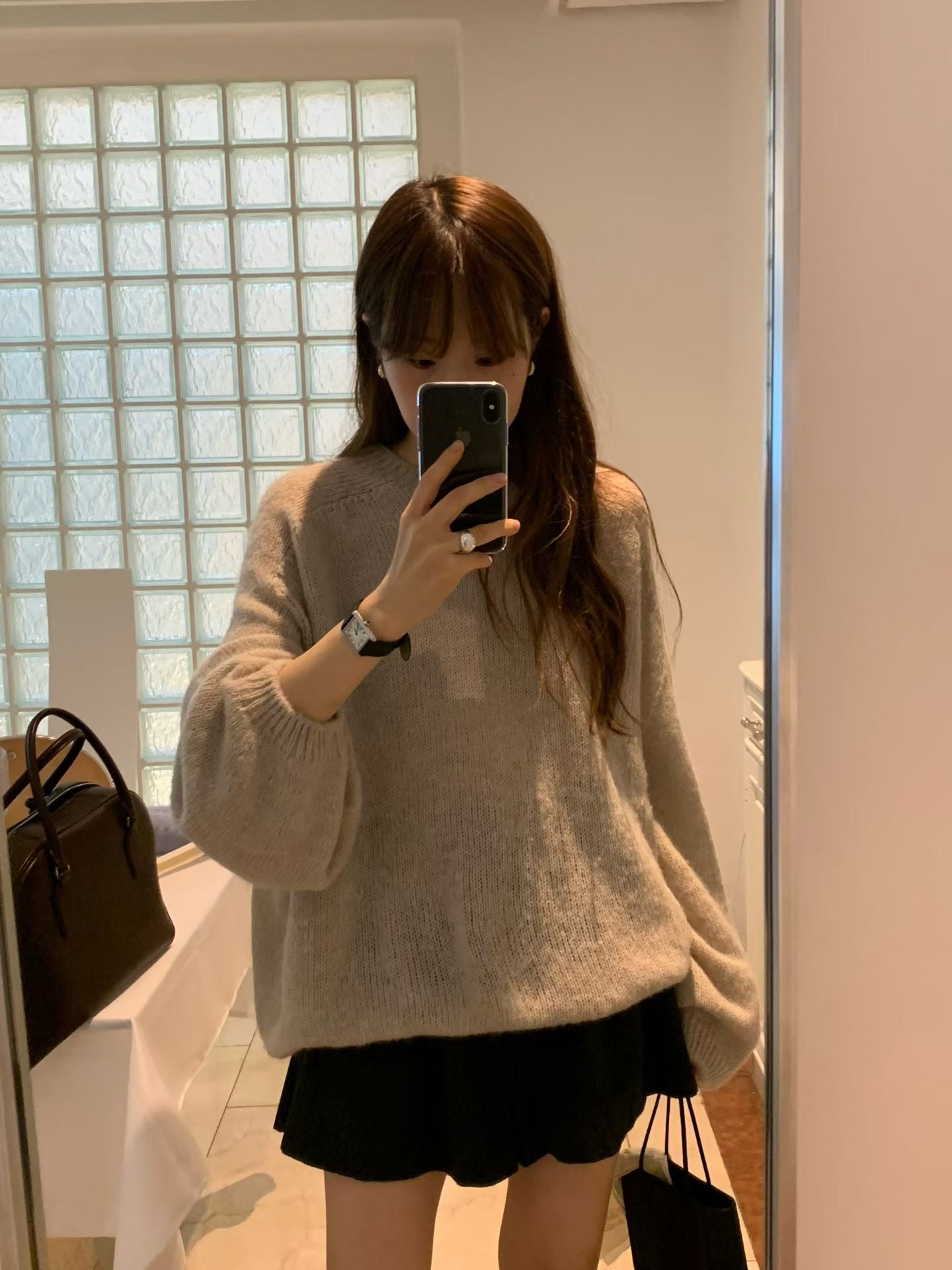 Angel Korea 秋可愛澎袖針織衫O71