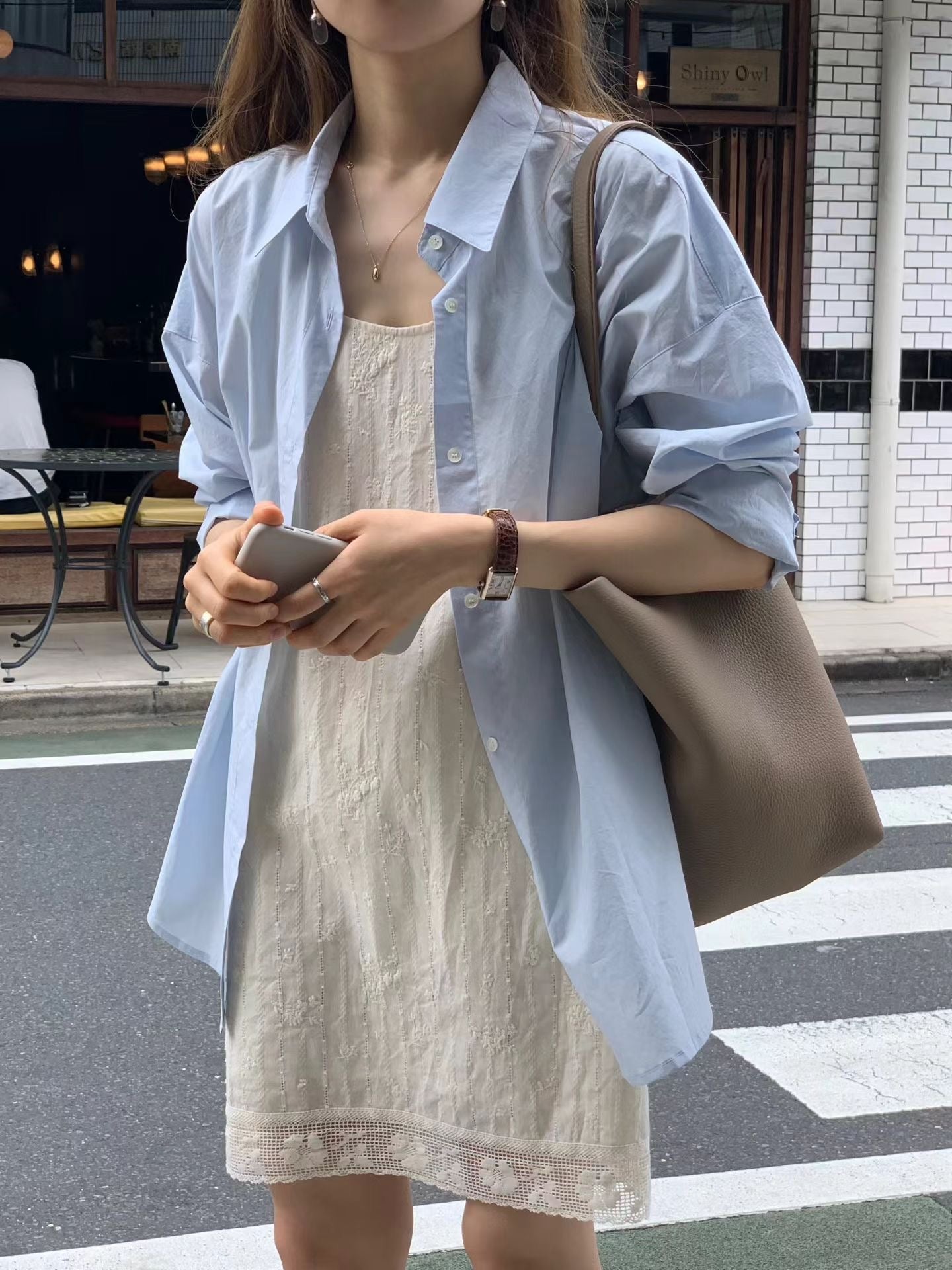 Angel Korea夏雕花ops短洋