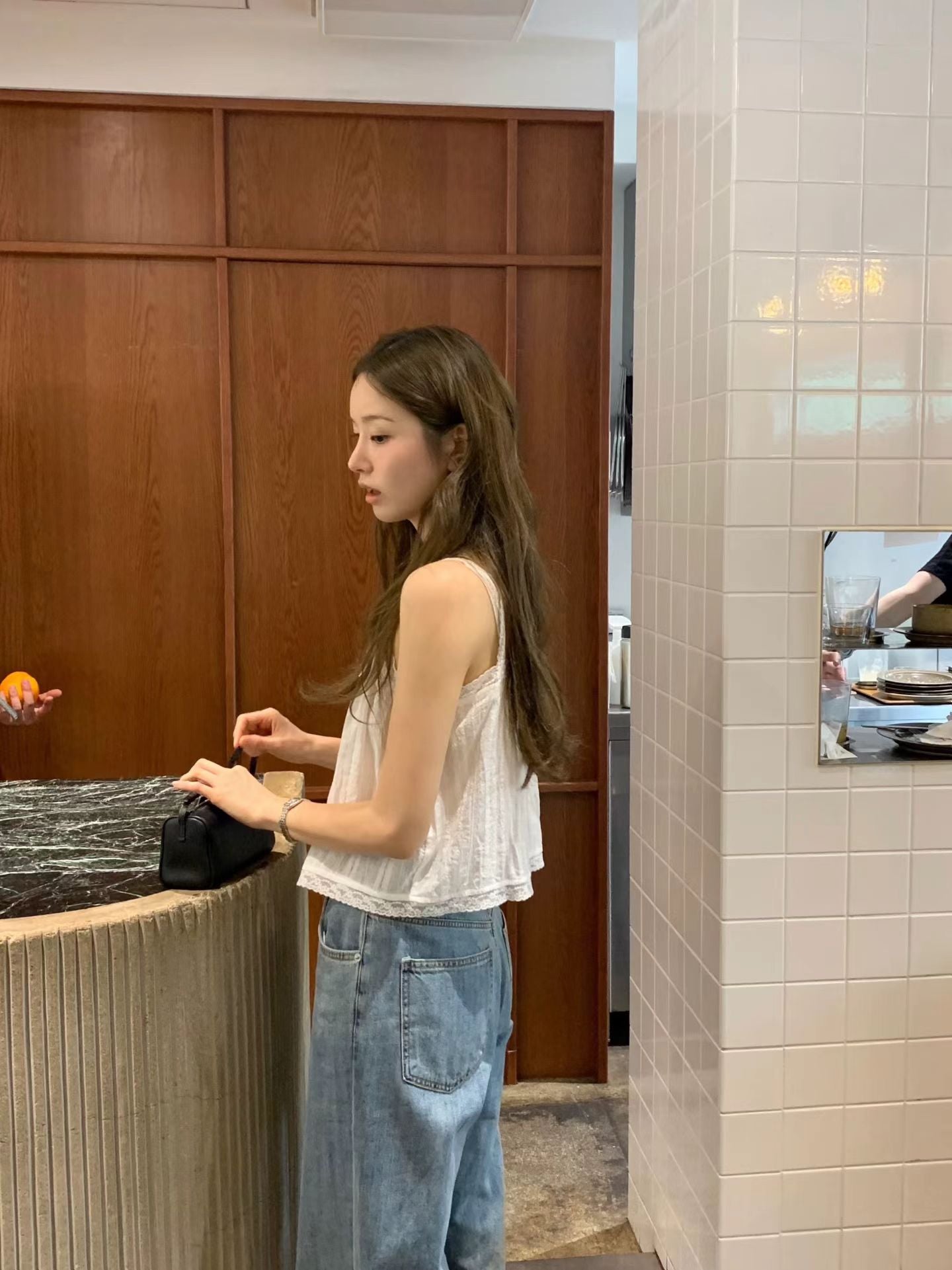 Angel Korea 夏綁帶蕾絲背心