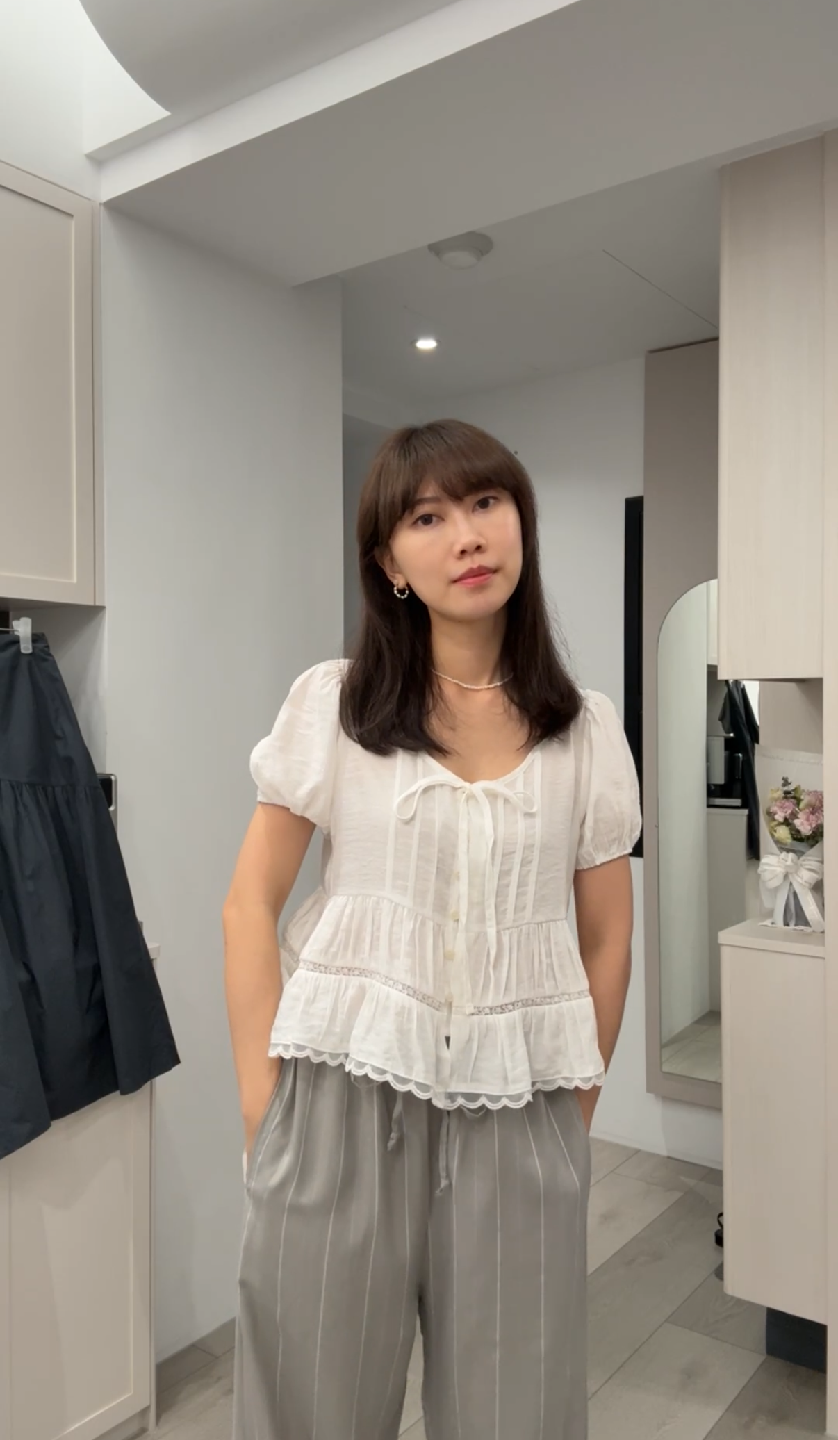 Angel Korea 夏回歸蕾絲綁帶上衣