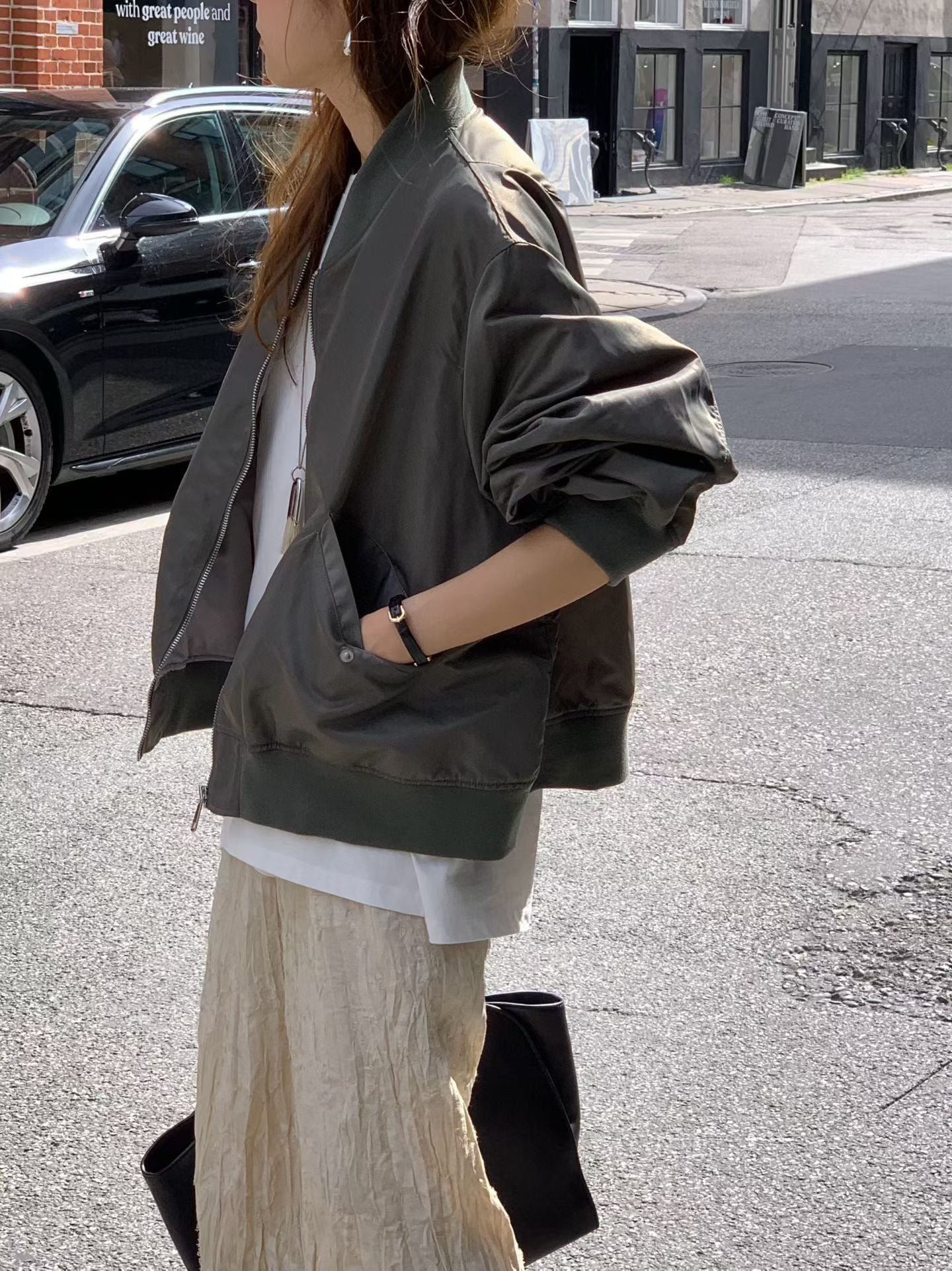 Angel Korea 秋時髦飛行外套