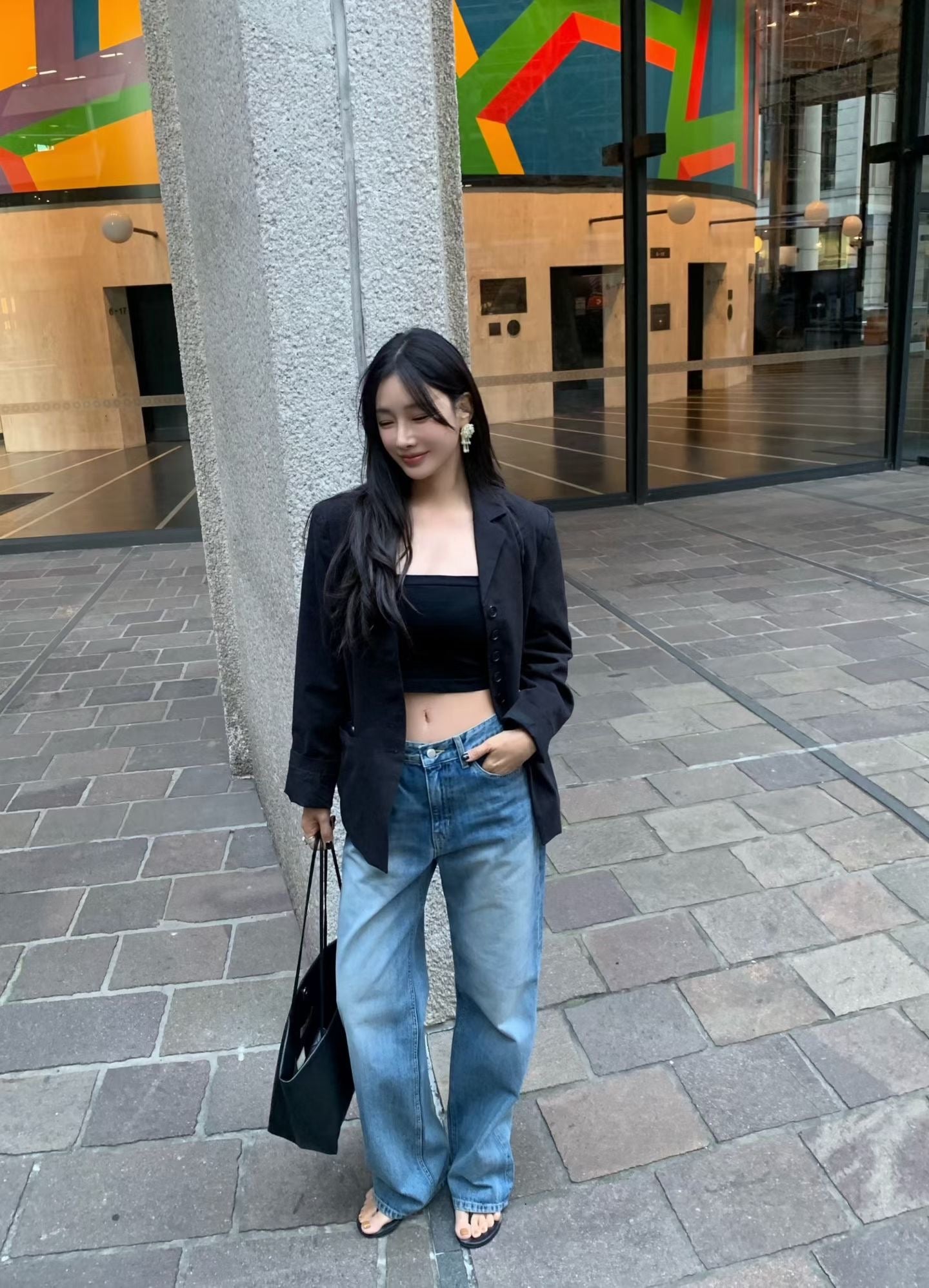 Angel Korea 秋 愛心牛仔褲