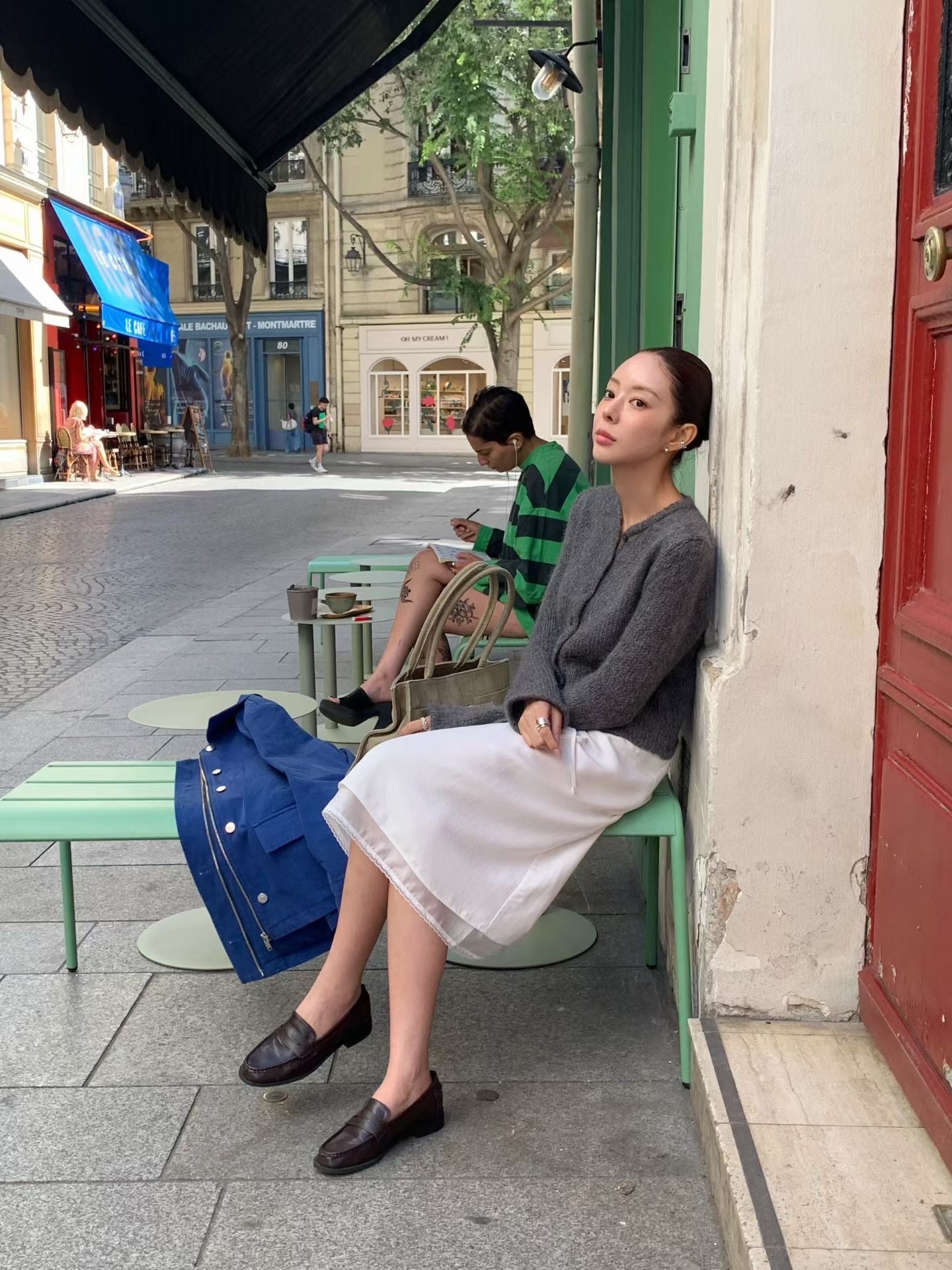 Angel Korea 秋 雙層下擺中裙