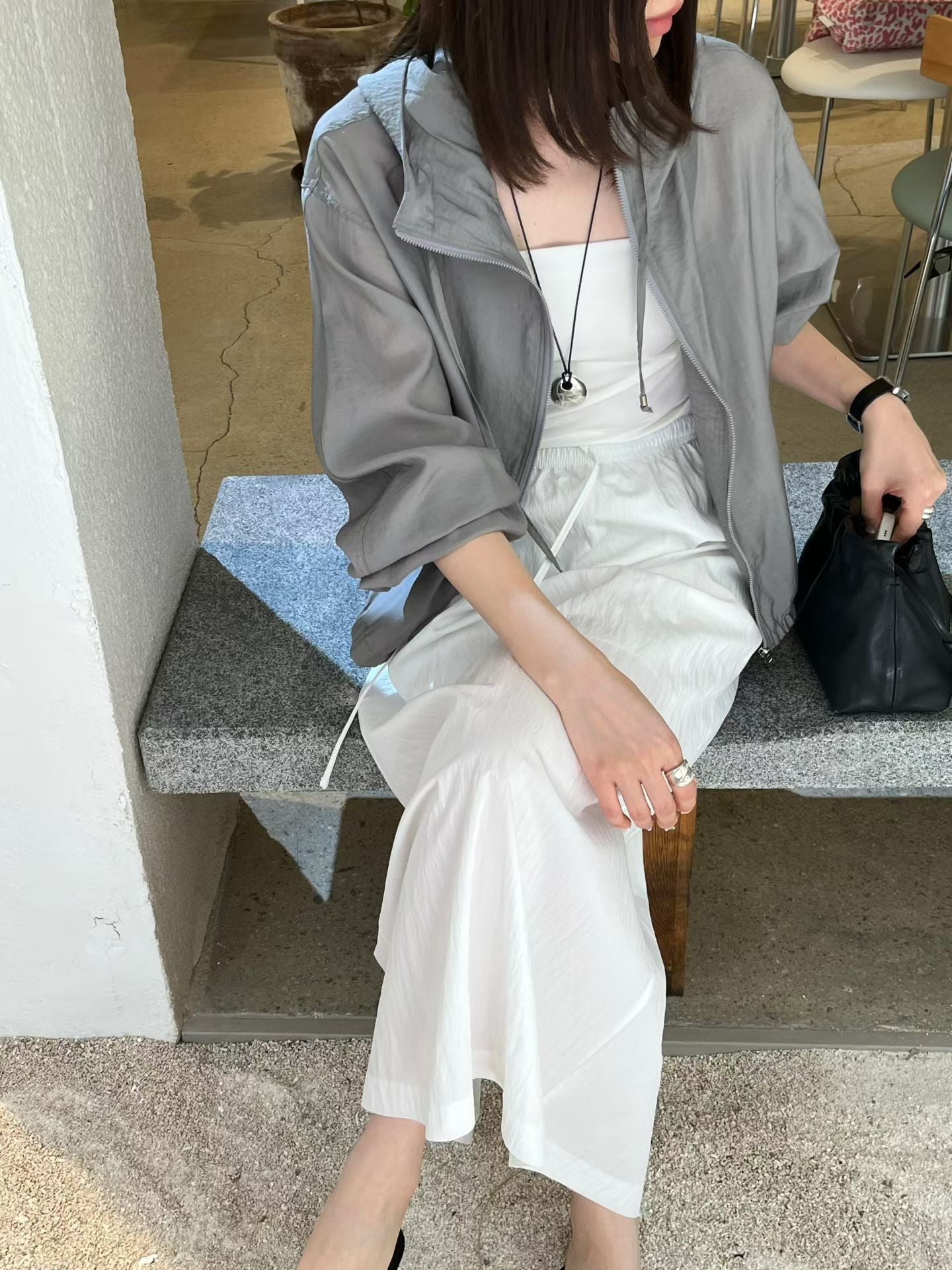 Angel Korea 夏連帽超薄外套