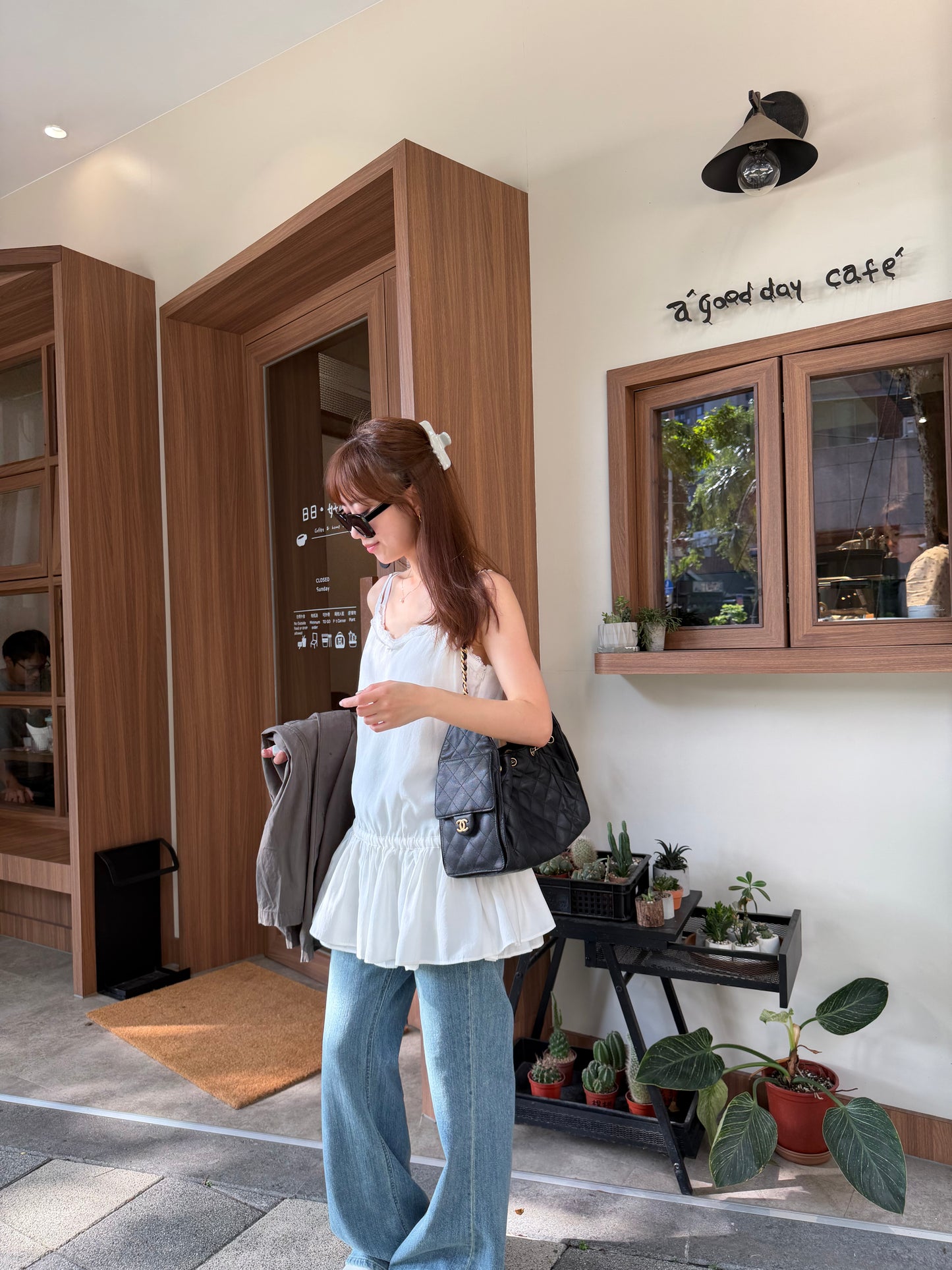 Angel Korea 秋細肩帶蕾絲Ops