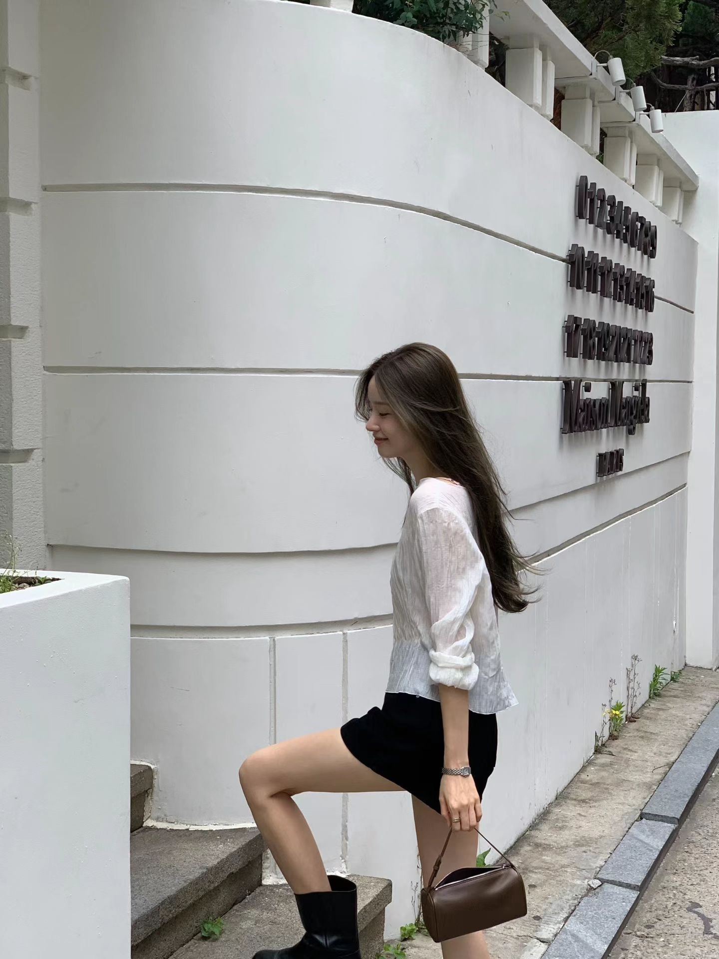 Angel Korea 夏皺皺兩面穿上衣