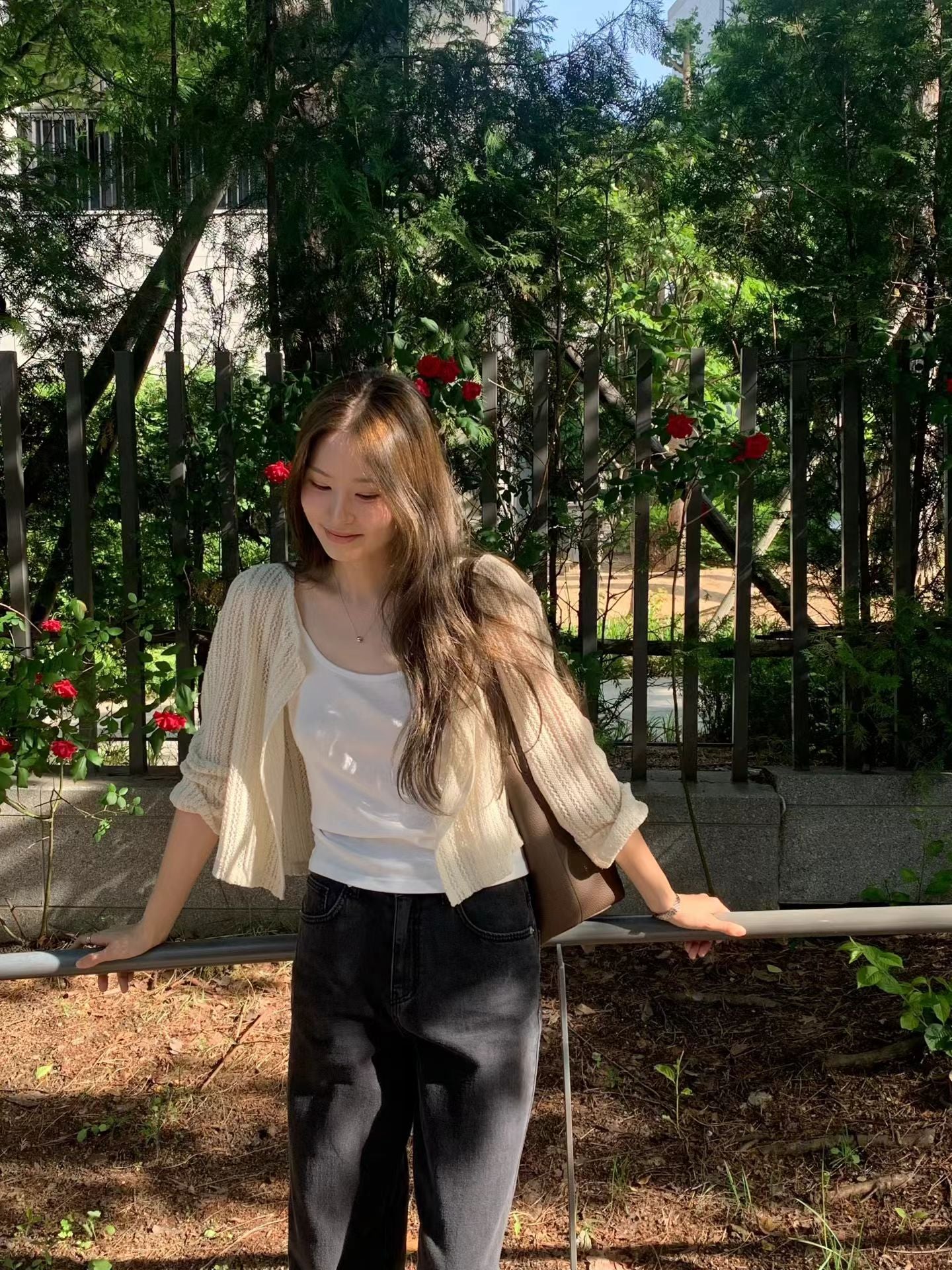 Angel Korea 夏針織簍空外