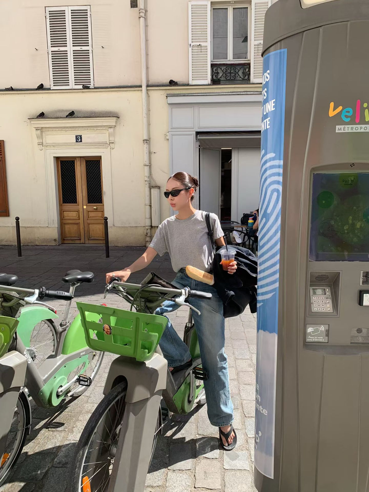 Angel Korea 秋 磨毛正肩短袖踢SM