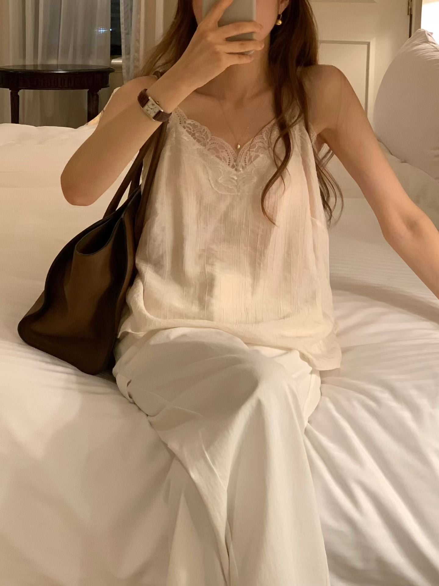 夏絕美蕾絲細肩帶