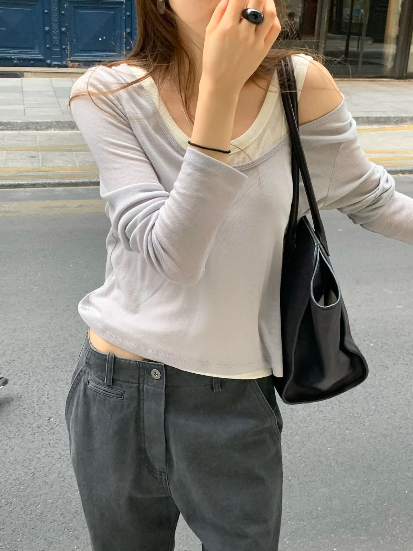 Angel Korea 秋 柔軟後美背踢O12