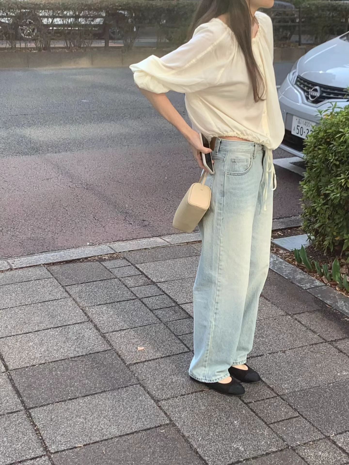 春淺藍牛仔褲 S現貨