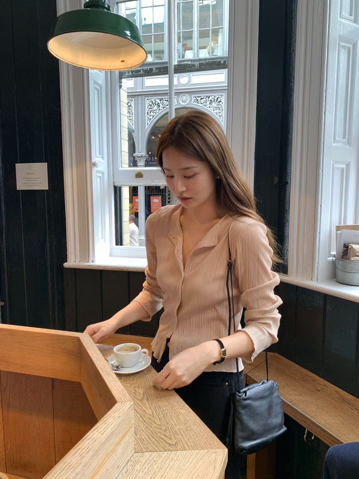 Angel Korea 秋回歸紋理排釦外O60